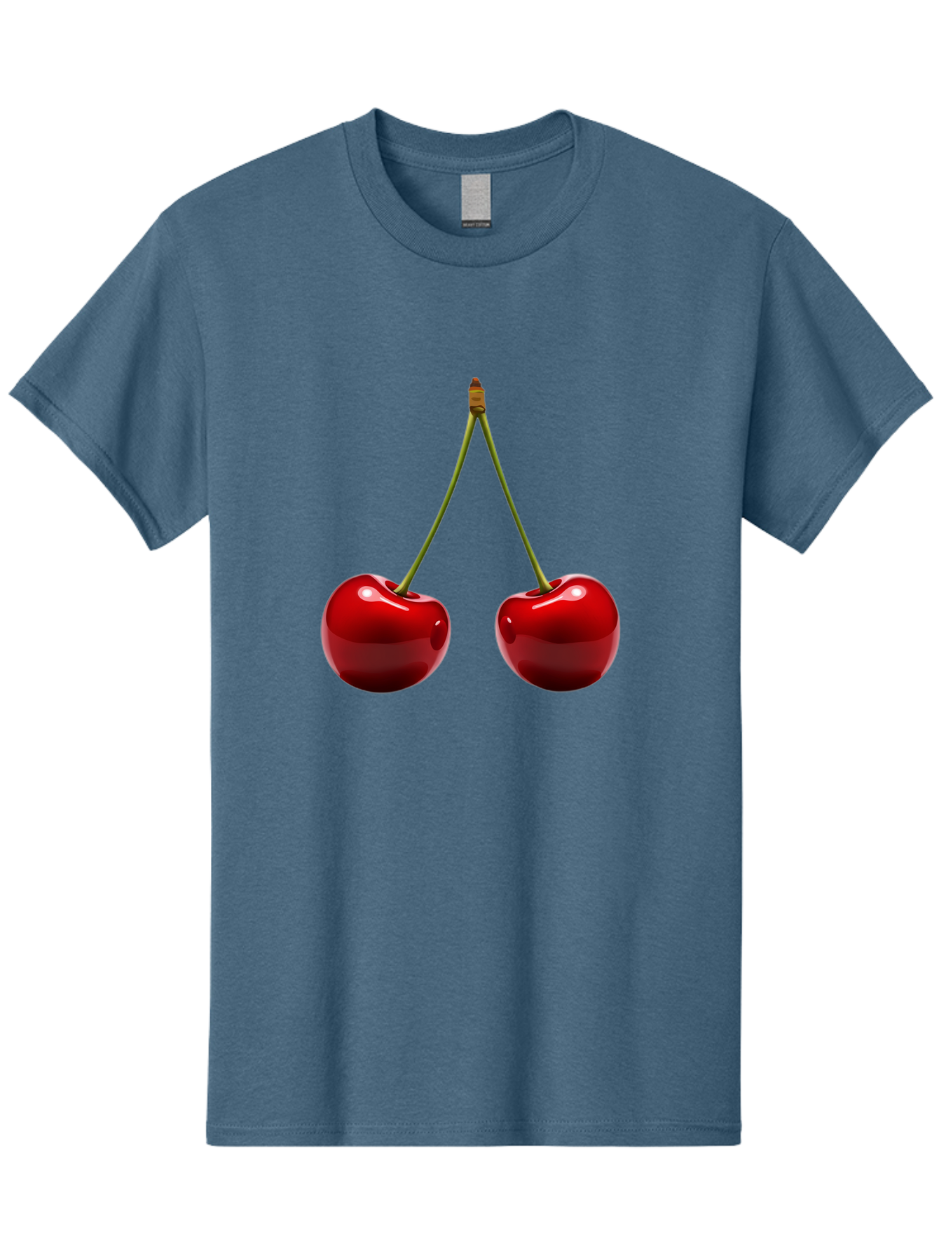 Two-Cherries-5 Men'S Graphic Tee, 100% Cotton, Comfortable Casual Summer Wear, Machine Washable, Vintage Camera, Old Camera, Antique Camera, Black Camera, Classic Photography, Photography Equipment, Nostalgic Device, Film Camera, Camera Art Bal536 13