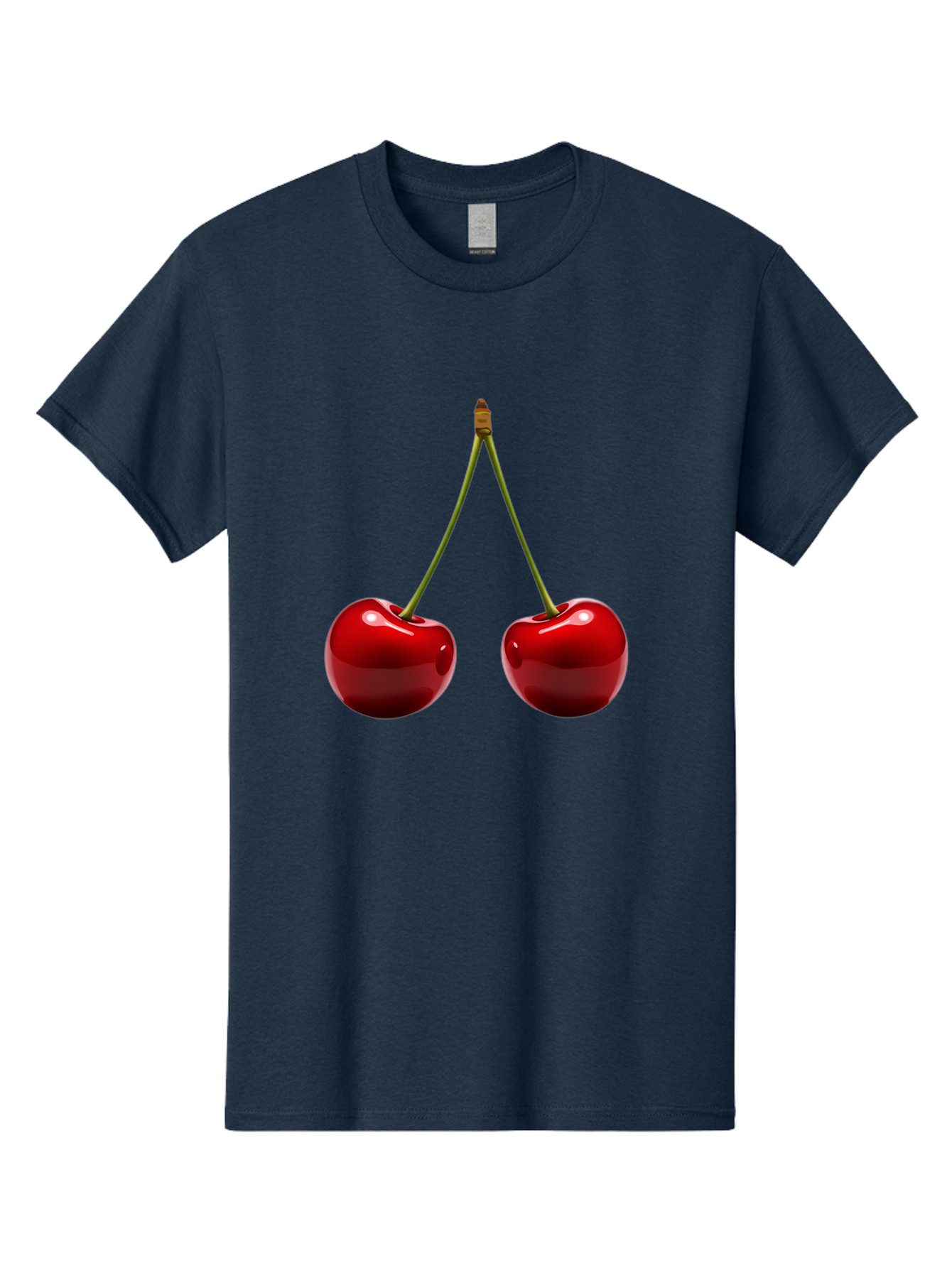 Two-Cherries-5 Men'S Graphic Tee, 100% Cotton, Comfortable Casual Summer Wear, Machine Washable, Vintage Camera, Old Camera, Antique Camera, Black Camera, Classic Photography, Photography Equipment, Nostalgic Device, Film Camera, Camera Art Bal536 11