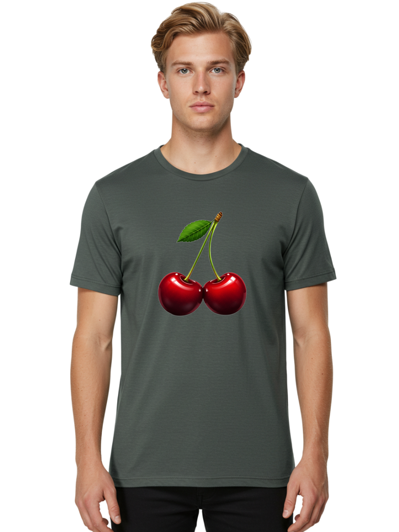 Two-Cherries Men'S Graphic Tee, 100% Cotton, Comfortable Casual Summer Wear, Machine Washable, Vintage Camera, Old Camera, Antique Camera, Black Camera, Classic Photography, Photography Equipment, Nostalgic Device, Film Camera, Camera Art Bal537 24