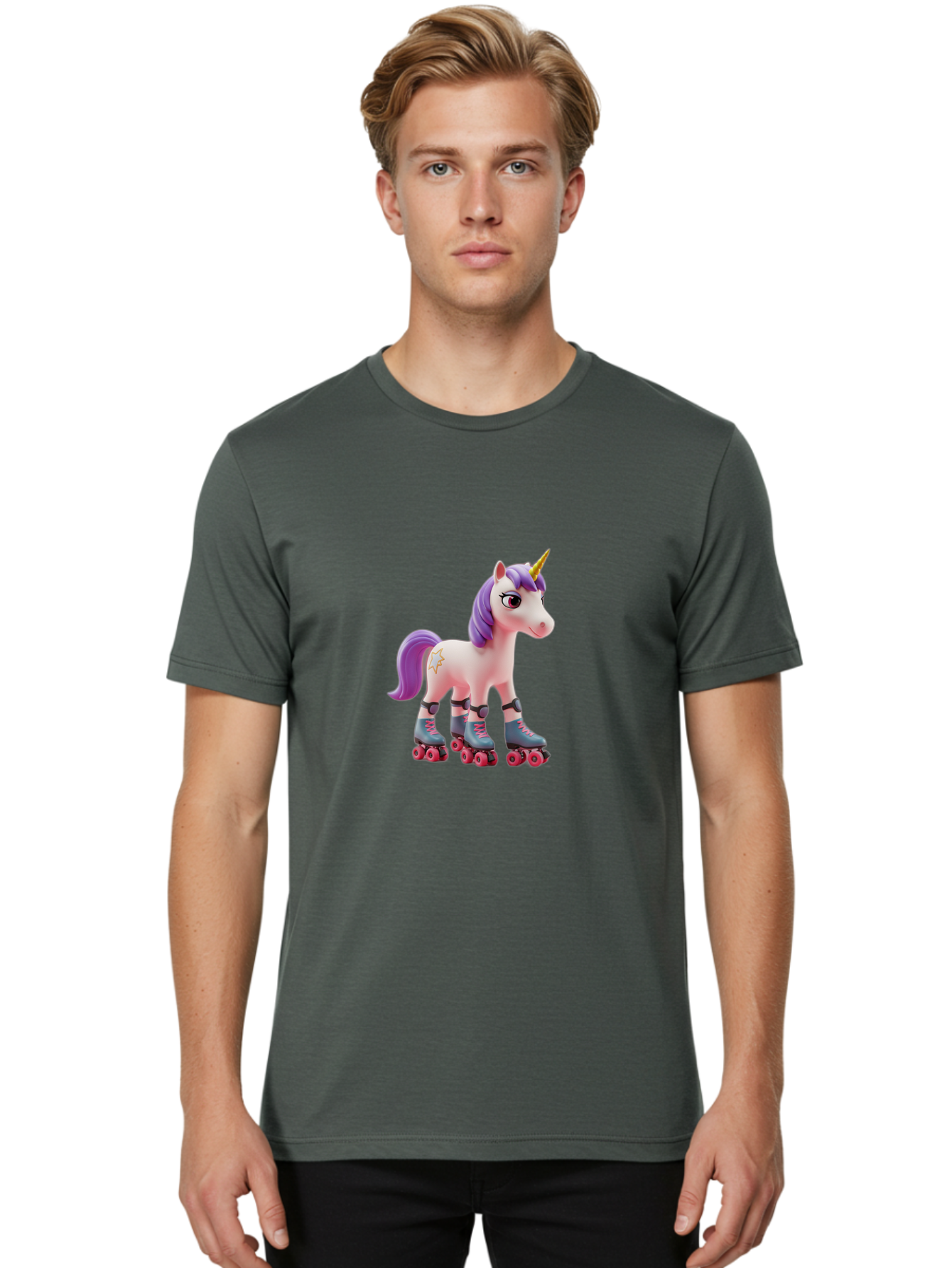 Unicorn-On-Rollerskates-3 Men'S Graphic Tee, 100% Cotton, Comfortable Casual Summer Wear, Machine Washable, Vintage Camera, Old Camera, Antique Camera, Black Camera, Classic Photography, Photography Equipment, Nostalgic Device, Film Camera, Bal548 28
