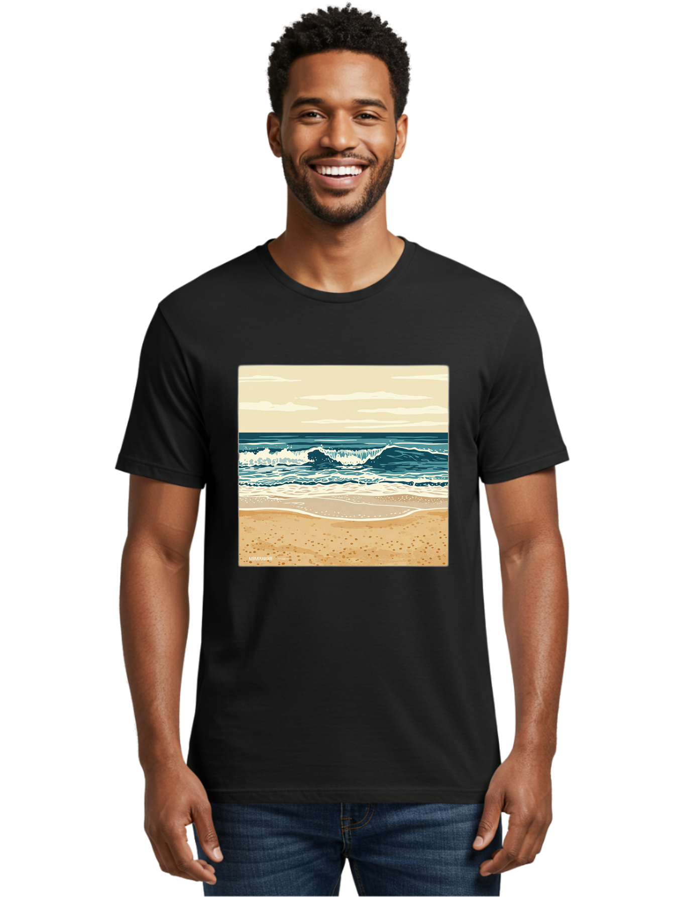 Unplugged-Beach-Scene Men'S Graphic Tee, 100% Cotton, Comfortable Casual Summer Wear, Machine Washable, Vintage Camera, Old Camera, Antique Camera, Black Camera, Classic Photography, Photography Equipment, Nostalgic Device, Film Camera, Bal551 30
