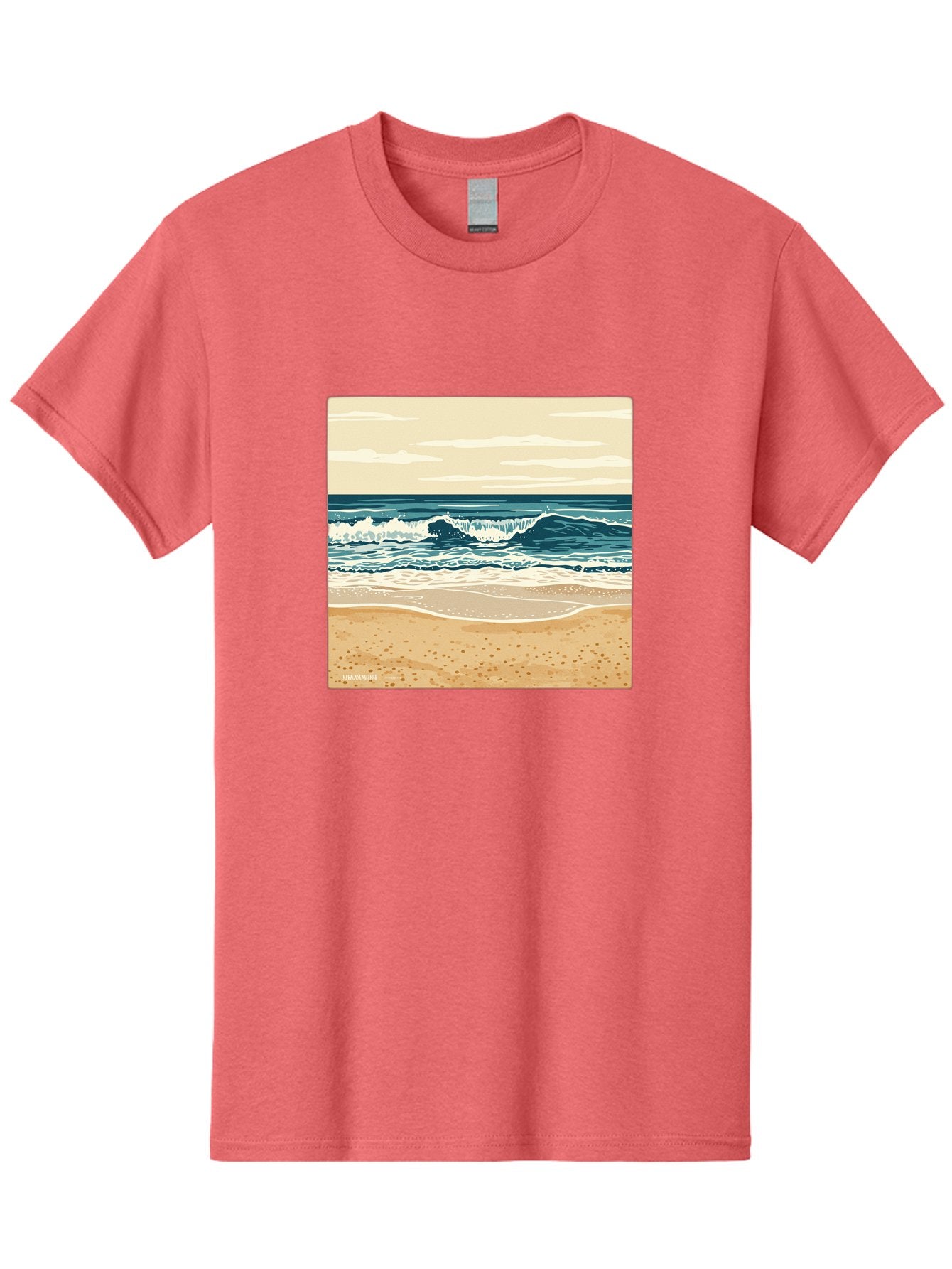 Unplugged-Beach-Scene Men'S Graphic Tee, 100% Cotton, Comfortable Casual Summer Wear, Machine Washable, Vintage Camera, Old Camera, Antique Camera, Black Camera, Classic Photography, Photography Equipment, Nostalgic Device, Film Camera, Bal551 4