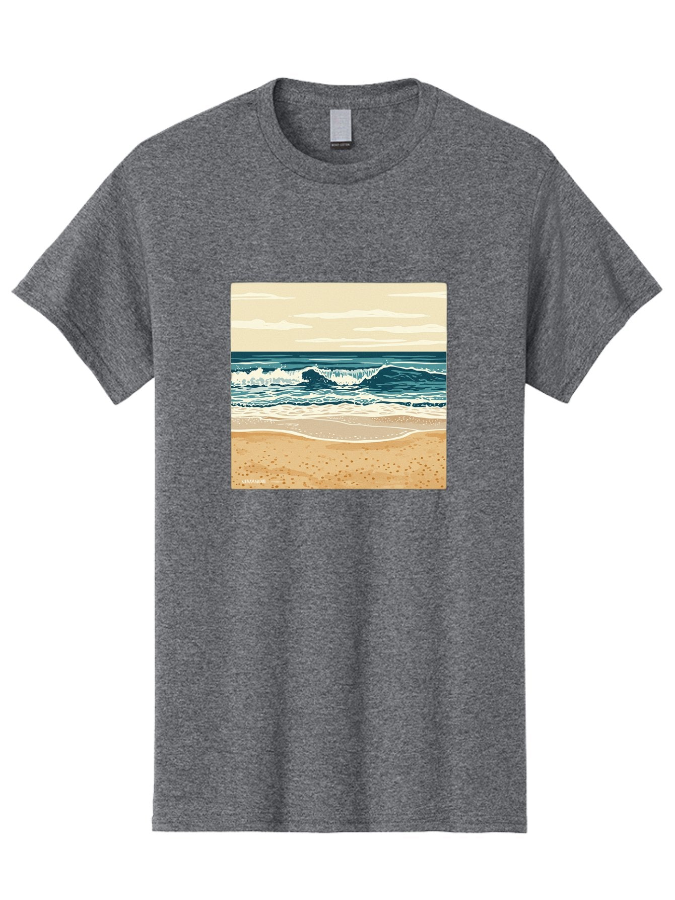 Unplugged-Beach-Scene Men'S Graphic Tee, 100% Cotton, Comfortable Casual Summer Wear, Machine Washable, Vintage Camera, Old Camera, Antique Camera, Black Camera, Classic Photography, Photography Equipment, Nostalgic Device, Film Camera, Bal551 10