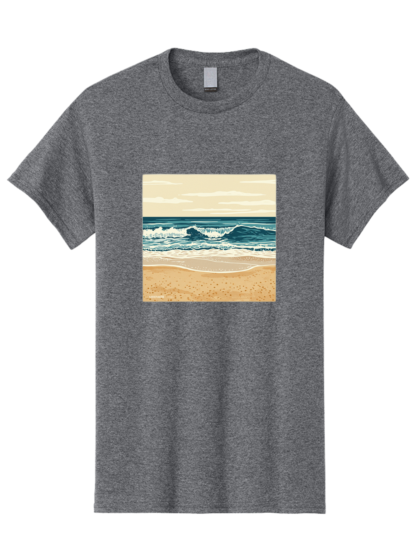 Unplugged-Beach-Scene Men'S Graphic Tee, 100% Cotton, Comfortable Casual Summer Wear, Machine Washable, Vintage Camera, Old Camera, Antique Camera, Black Camera, Classic Photography, Photography Equipment, Nostalgic Device, Film Camera, Bal551 14