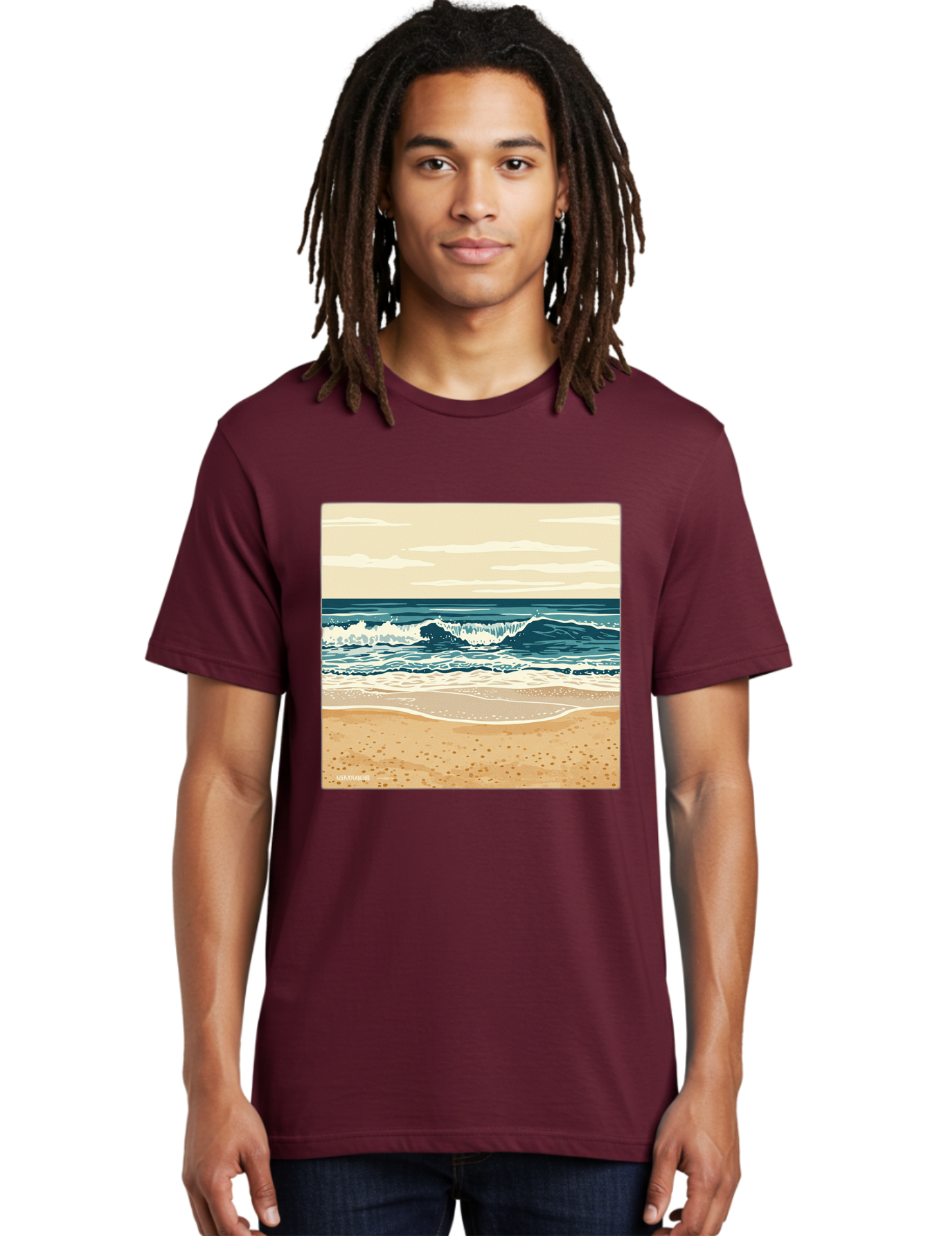 Unplugged-Beach-Scene Men'S Graphic Tee, 100% Cotton, Comfortable Casual Summer Wear, Machine Washable, Vintage Camera, Old Camera, Antique Camera, Black Camera, Classic Photography, Photography Equipment, Nostalgic Device, Film Camera, Bal551 17