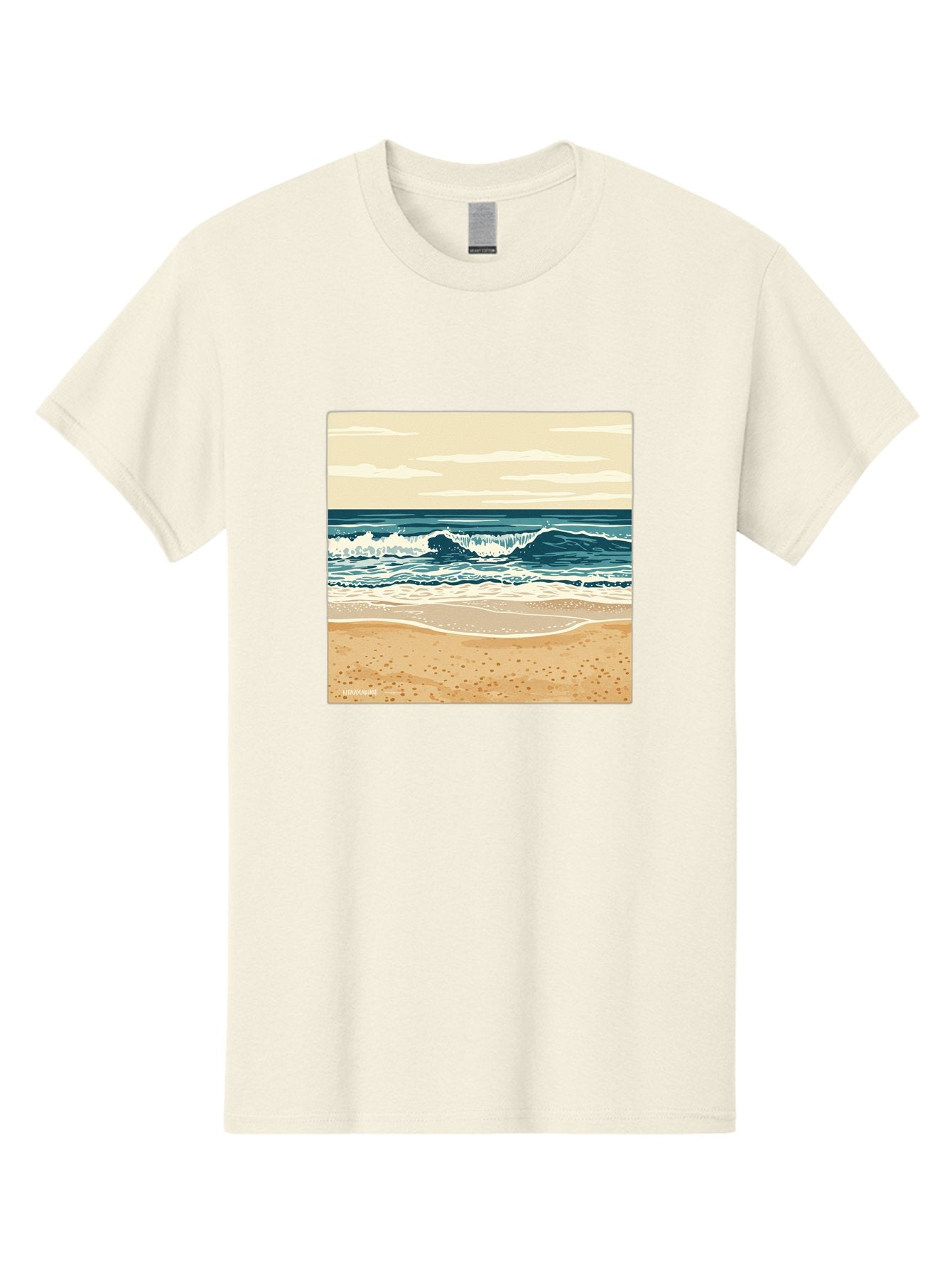 Unplugged-Beach-Scene Men'S Graphic Tee, 100% Cotton, Comfortable Casual Summer Wear, Machine Washable, Vintage Camera, Old Camera, Antique Camera, Black Camera, Classic Photography, Photography Equipment, Nostalgic Device, Film Camera, Bal551 6