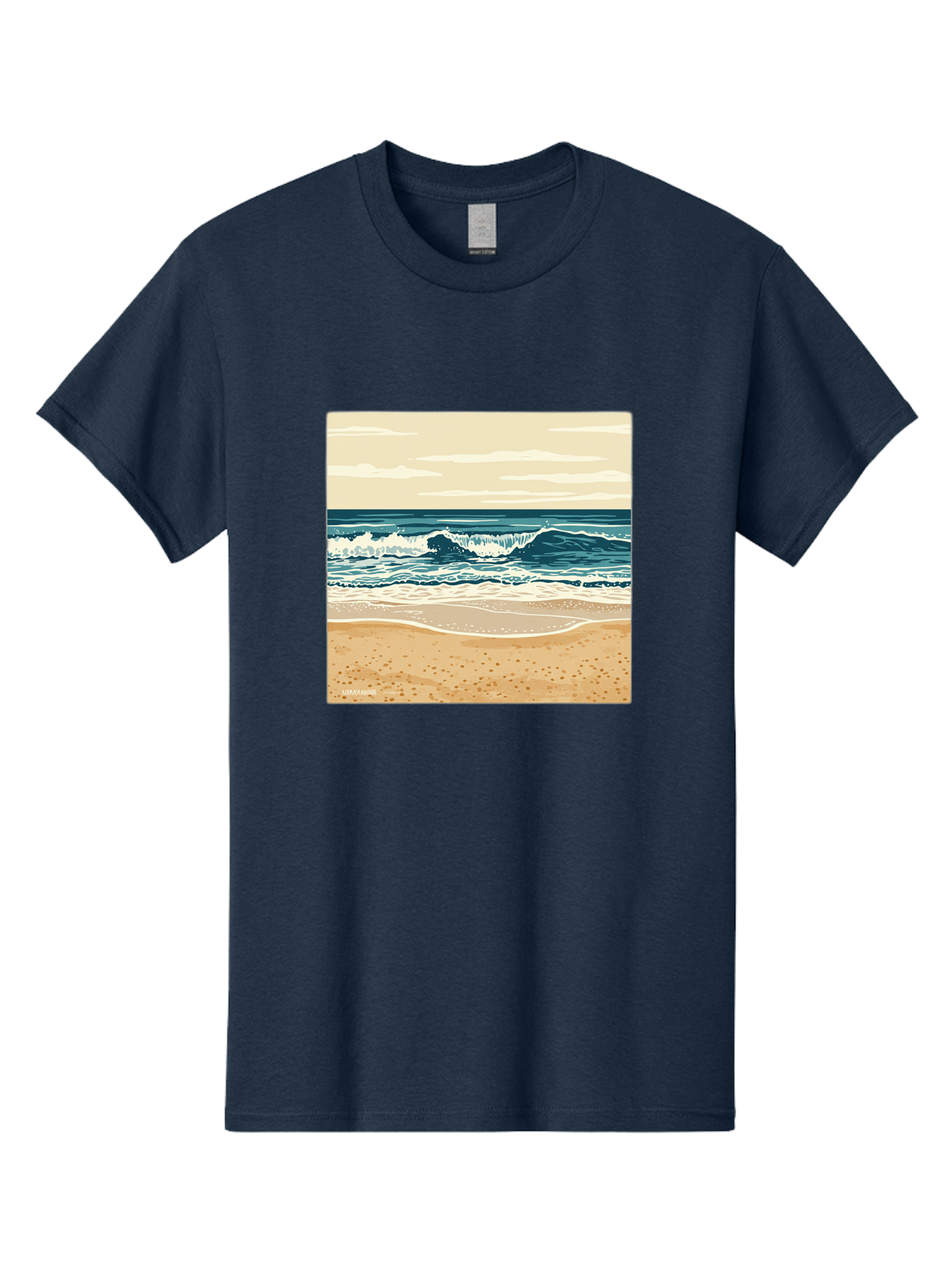 Unplugged-Beach-Scene Men'S Graphic Tee, 100% Cotton, Comfortable Casual Summer Wear, Machine Washable, Vintage Camera, Old Camera, Antique Camera, Black Camera, Classic Photography, Photography Equipment, Nostalgic Device, Film Camera, Bal551 13