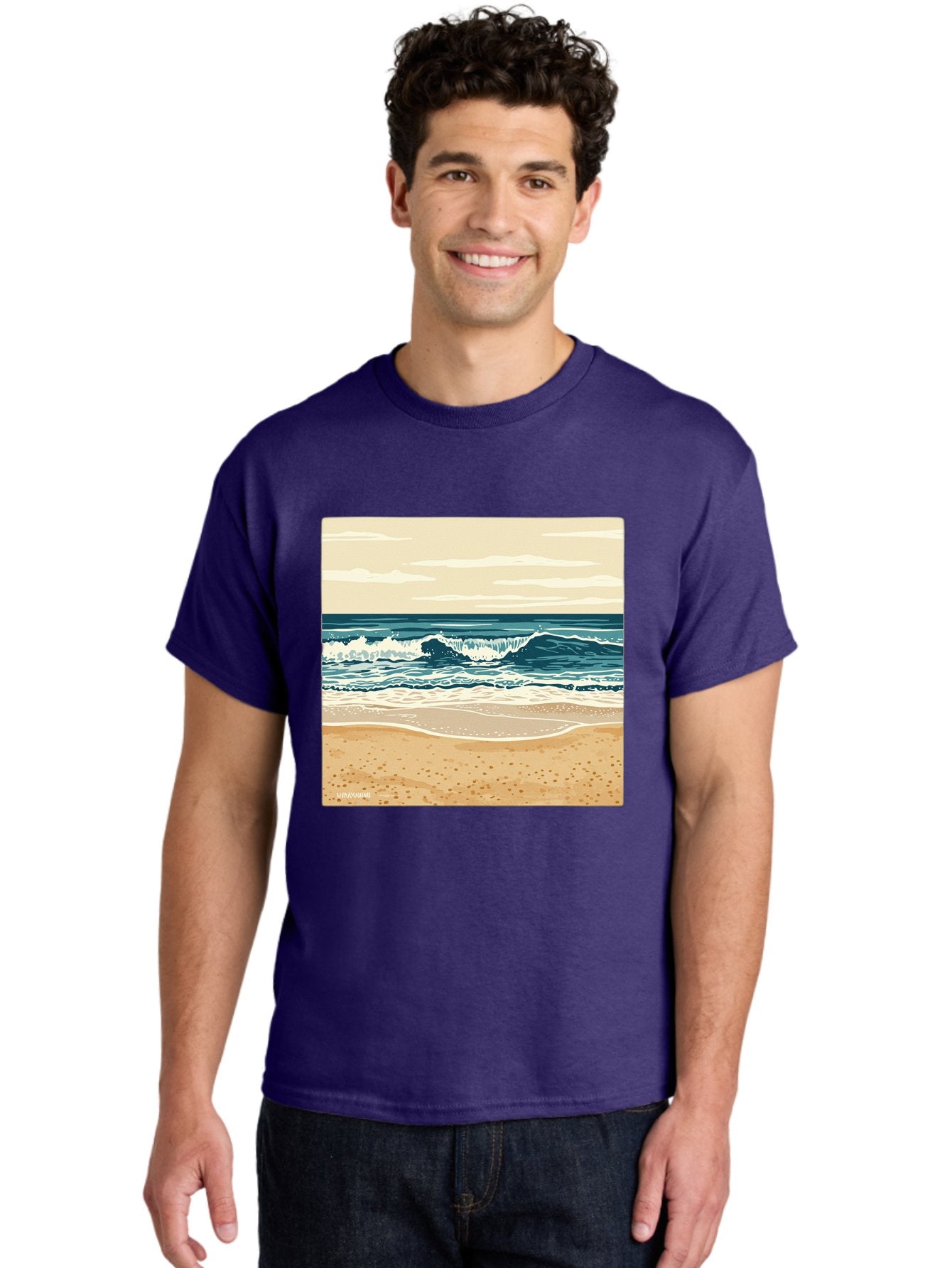 Unplugged-Beach-Scene Men'S Graphic Tee, 100% Cotton, Comfortable Casual Summer Wear, Machine Washable, Vintage Camera, Old Camera, Antique Camera, Black Camera, Classic Photography, Photography Equipment, Nostalgic Device, Film Camera, Bal551 30