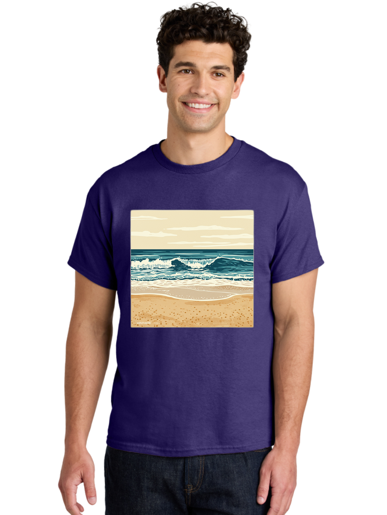 Unplugged-Beach-Scene Men'S Graphic Tee, 100% Cotton, Comfortable Casual Summer Wear, Machine Washable, Vintage Camera, Old Camera, Antique Camera, Black Camera, Classic Photography, Photography Equipment, Nostalgic Device, Film Camera, Bal551 16