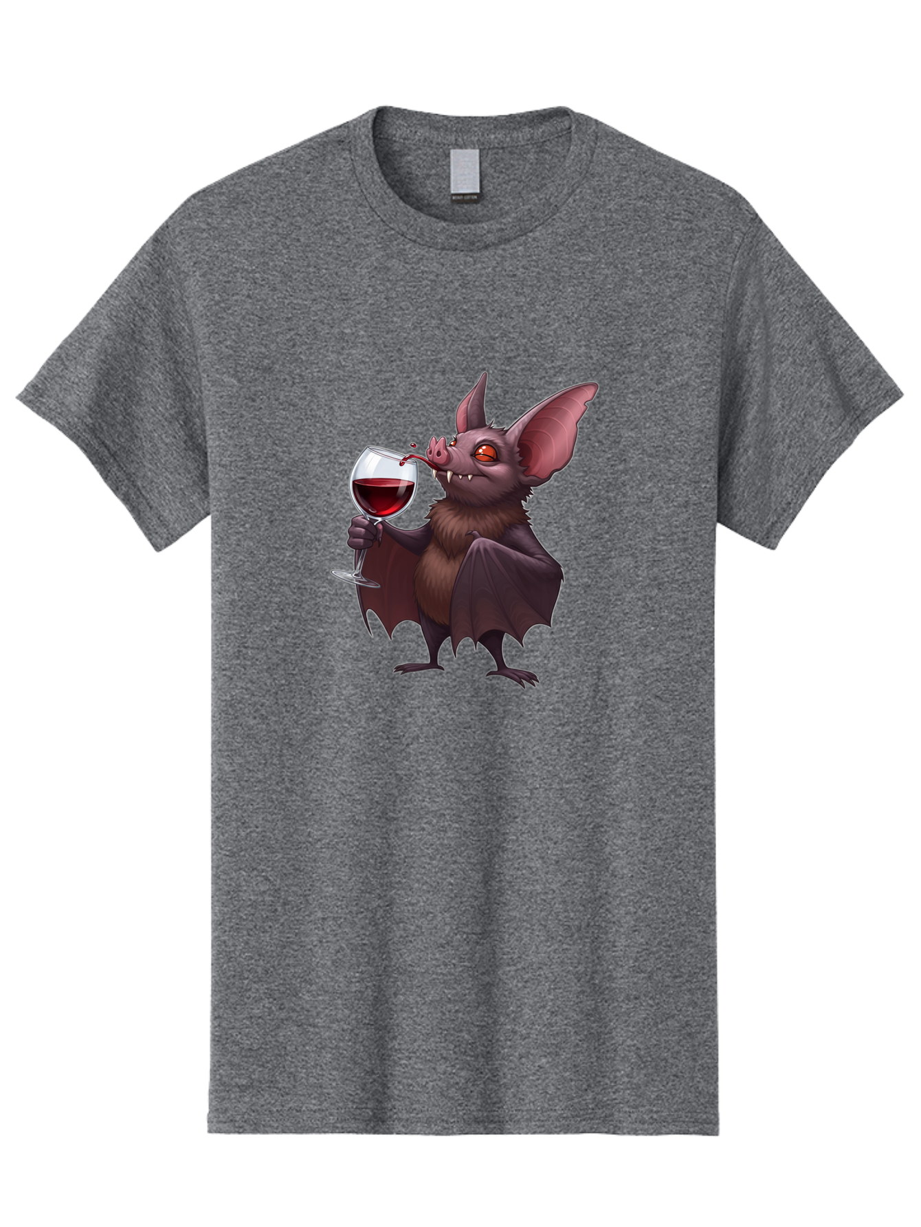 Vampire-Bat-Drinking-Wine Men'S Graphic Tee, 100% Cotton, Comfortable Casual Summer Wear, Machine Washable, Vintage Camera, Old Camera, Antique Camera, Black Camera, Classic Photography, Photography Equipment, Nostalgic Device, Film Camera, Bal553 11