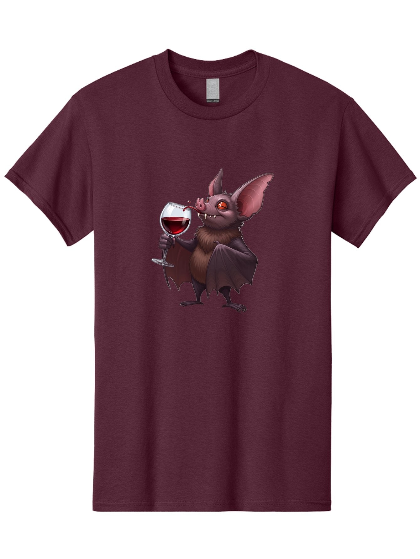 Vampire-Bat-Drinking-Wine Men'S Graphic Tee, 100% Cotton, Comfortable Casual Summer Wear, Machine Washable, Vintage Camera, Old Camera, Antique Camera, Black Camera, Classic Photography, Photography Equipment, Nostalgic Device, Film Camera, Bal553 7