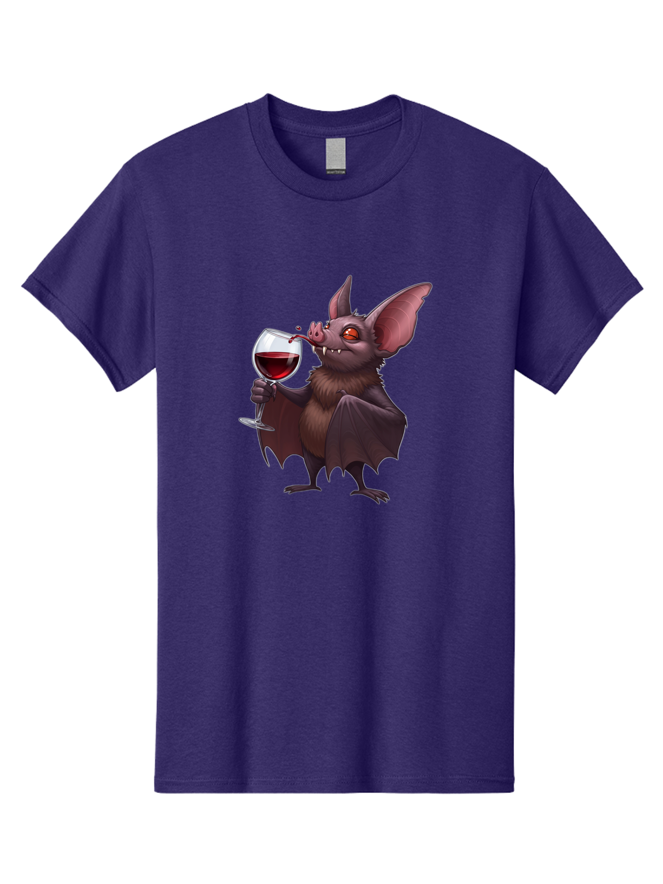 Vampire-Bat-Drinking-Wine Men'S Graphic Tee, 100% Cotton, Comfortable Casual Summer Wear, Machine Washable, Vintage Camera, Old Camera, Antique Camera, Black Camera, Classic Photography, Photography Equipment, Nostalgic Device, Film Camera, Bal553 9