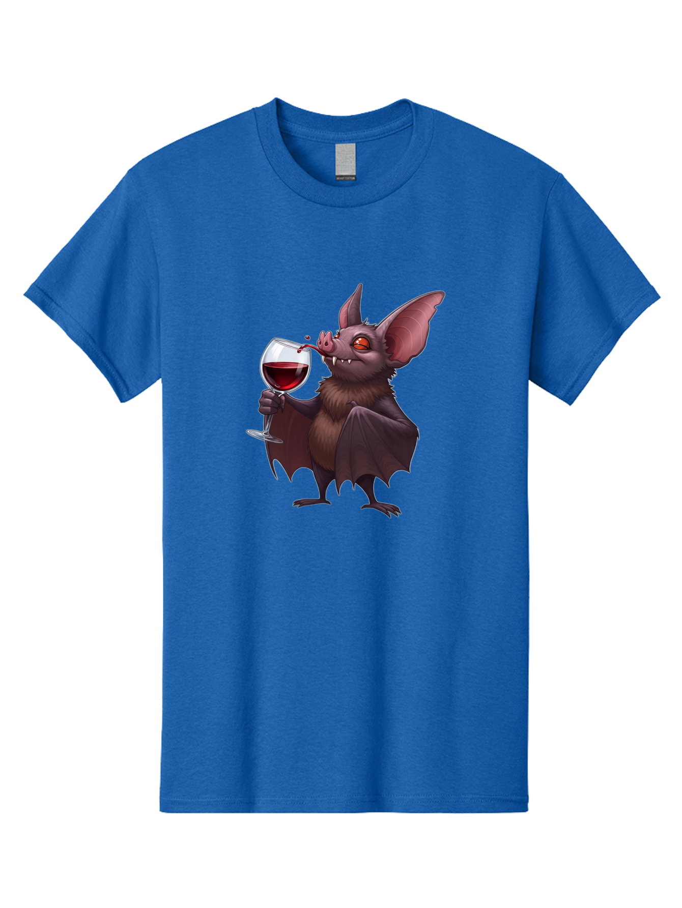 Vampire-Bat-Drinking-Wine Men'S Graphic Tee, 100% Cotton, Comfortable Casual Summer Wear, Machine Washable, Vintage Camera, Old Camera, Antique Camera, Black Camera, Classic Photography, Photography Equipment, Nostalgic Device, Film Camera, Bal553 8