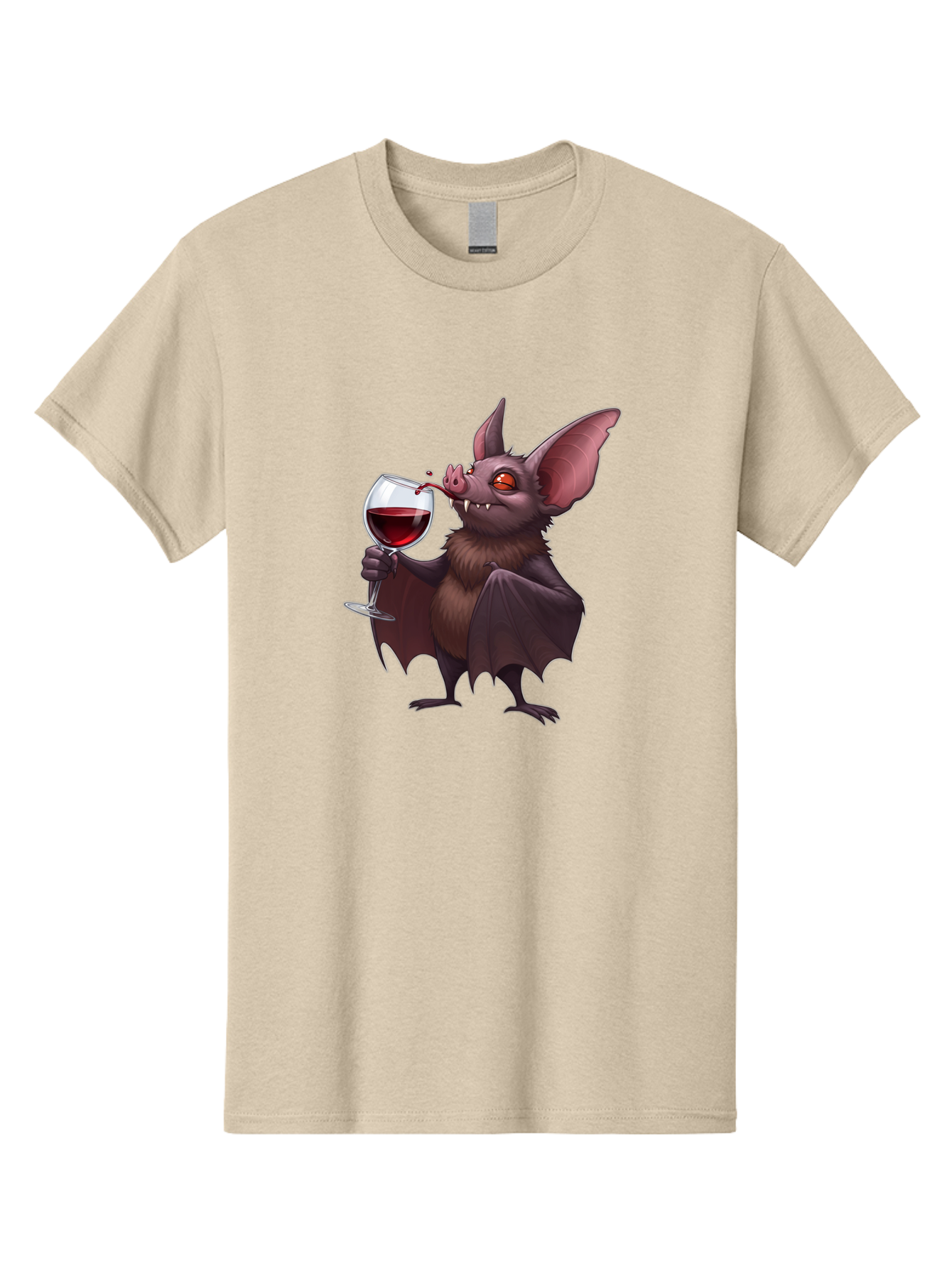 Vampire-Bat-Drinking-Wine Men'S Graphic Tee, 100% Cotton, Comfortable Casual Summer Wear, Machine Washable, Vintage Camera, Old Camera, Antique Camera, Black Camera, Classic Photography, Photography Equipment, Nostalgic Device, Film Camera, Bal553 7