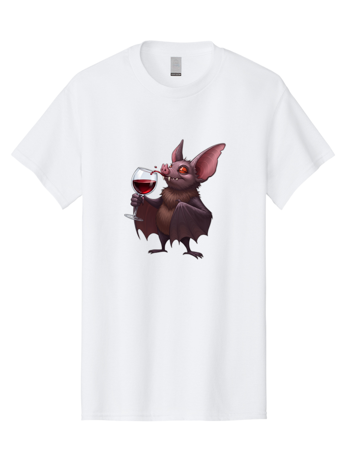 Vampire-Bat-Drinking-Wine Men'S Graphic Tee, 100% Cotton, Comfortable Casual Summer Wear, Machine Washable, Vintage Camera, Old Camera, Antique Camera, Black Camera, Classic Photography, Photography Equipment, Nostalgic Device, Film Camera, Bal553 15