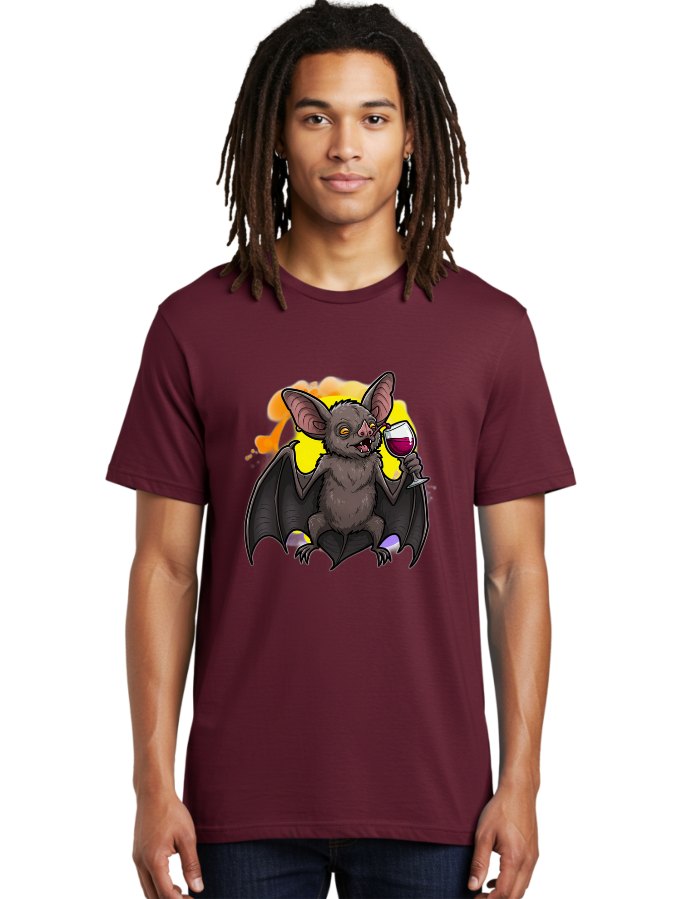 Vampire-Bat-Wine Men'S Graphic Tee, 100% Cotton, Comfortable Casual Summer Wear, Machine Washable, Vintage Camera, Old Camera, Antique Camera, Black Camera, Classic Photography, Photography Equipment, Nostalgic Device, Film Camera, Camera Art Bal555 16