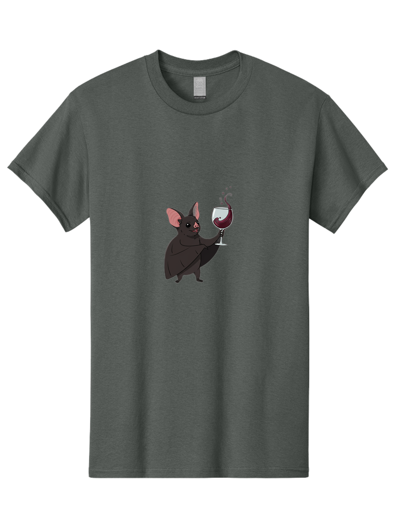 Vampire-Bat-Wineglass Men'S Graphic Tee, 100% Cotton, Comfortable Casual Summer Wear, Machine Washable, Vintage Camera, Old Camera, Antique Camera, Black Camera, Classic Photography, Photography Equipment, Nostalgic Device, Film Camera, Bal556 15