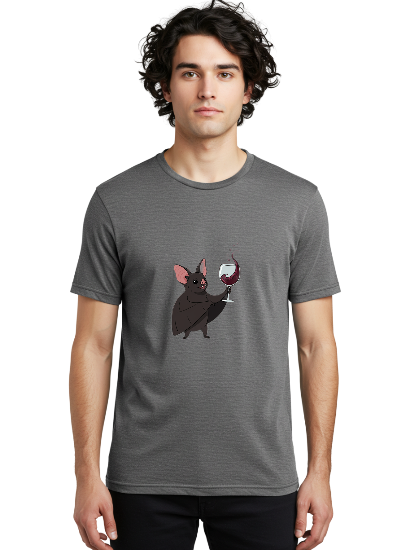 Vampire-Bat-Wineglass Men'S Graphic Tee, 100% Cotton, Comfortable Casual Summer Wear, Machine Washable, Vintage Camera, Old Camera, Antique Camera, Black Camera, Classic Photography, Photography Equipment, Nostalgic Device, Film Camera, Bal556 19