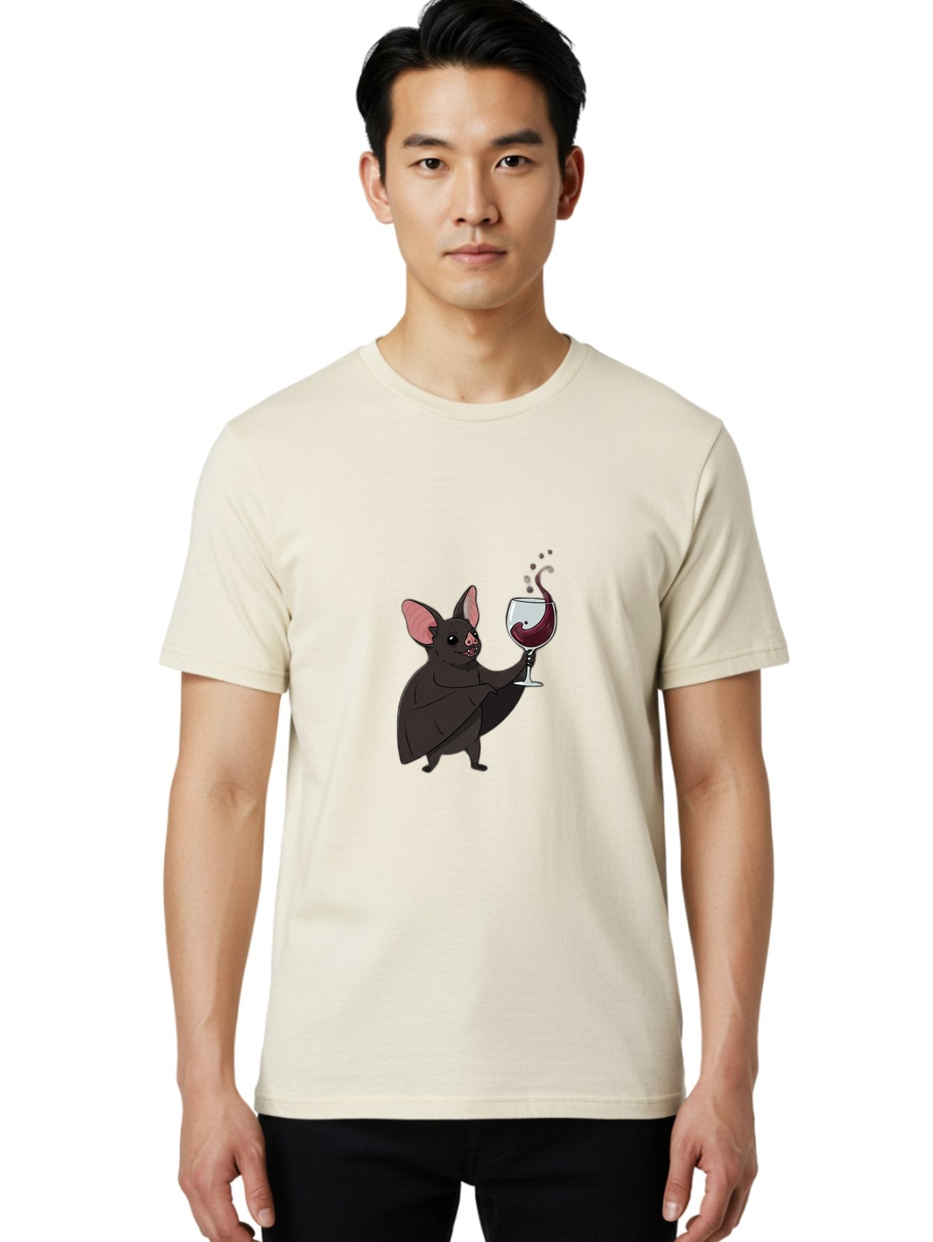Vampire-Bat-Wineglass Men'S Graphic Tee, 100% Cotton, Comfortable Casual Summer Wear, Machine Washable, Vintage Camera, Old Camera, Antique Camera, Black Camera, Classic Photography, Photography Equipment, Nostalgic Device, Film Camera, Bal556 22