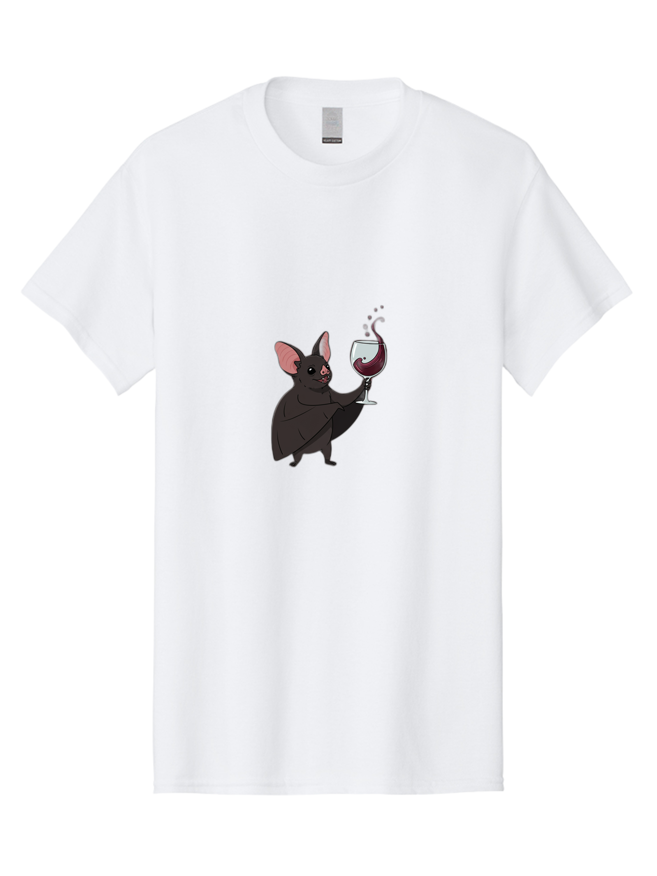 Vampire-Bat-Wineglass Men'S Graphic Tee, 100% Cotton, Comfortable Casual Summer Wear, Machine Washable, Vintage Camera, Old Camera, Antique Camera, Black Camera, Classic Photography, Photography Equipment, Nostalgic Device, Film Camera, Bal556