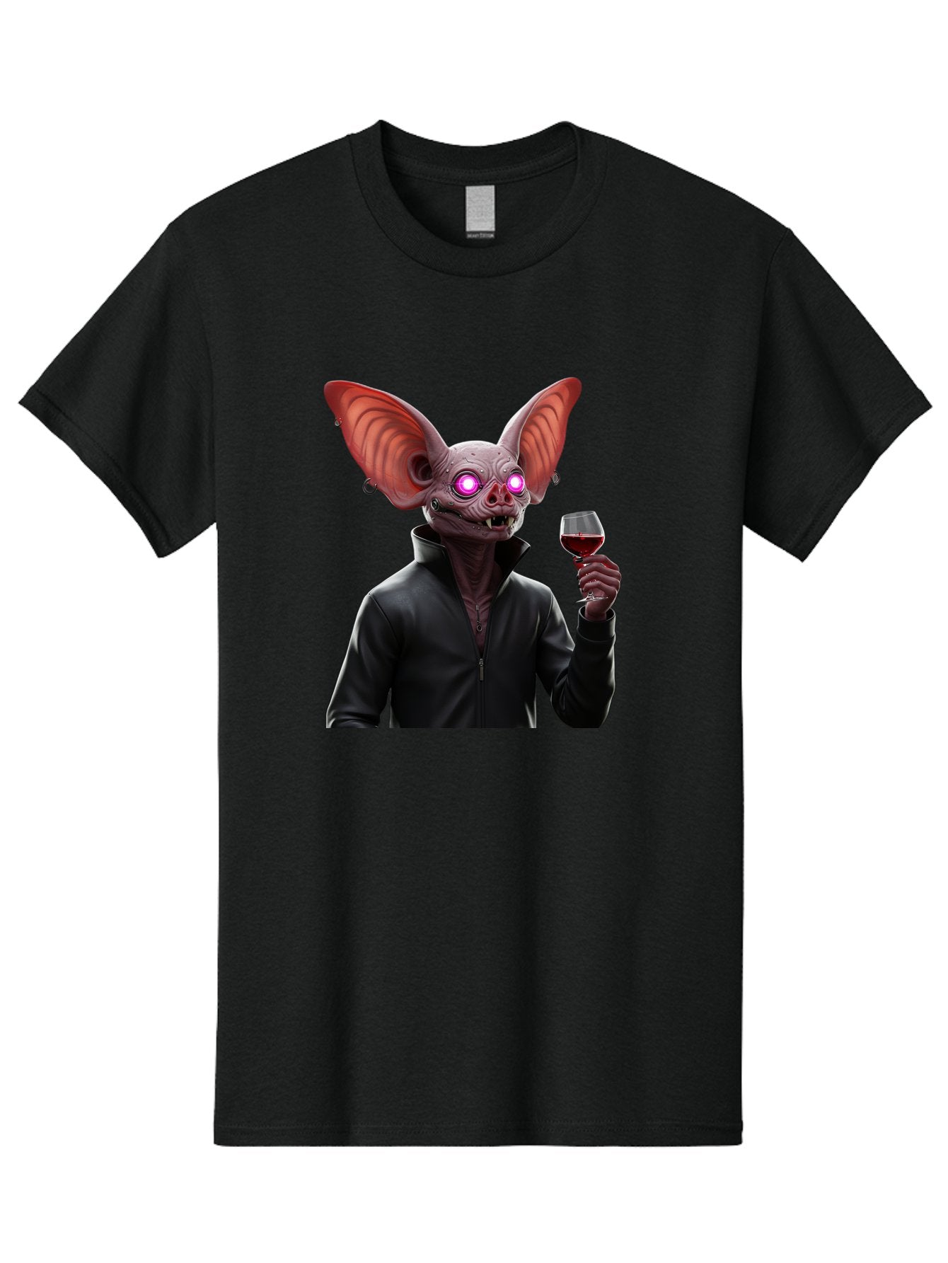 Vampire-Bat-With-Wine Men'S Graphic Tee, 100% Cotton, Comfortable Casual Summer Wear, Machine Washable, Vintage Camera, Old Camera, Antique Camera, Black Camera, Classic Photography, Photography Equipment, Nostalgic Device, Film Camera, Bal557 15