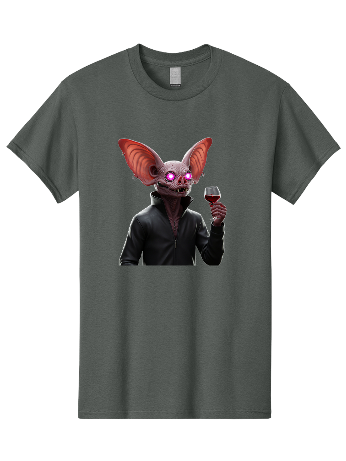 Vampire-Bat-With-Wine Men'S Graphic Tee, 100% Cotton, Comfortable Casual Summer Wear, Machine Washable, Vintage Camera, Old Camera, Antique Camera, Black Camera, Classic Photography, Photography Equipment, Nostalgic Device, Film Camera, Bal557 9