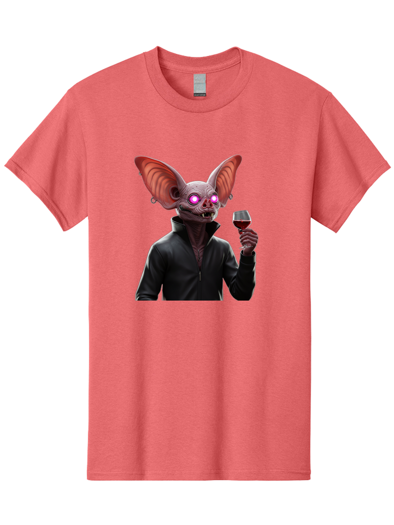 Vampire-Bat-With-Wine Men'S Graphic Tee, 100% Cotton, Comfortable Casual Summer Wear, Machine Washable, Vintage Camera, Old Camera, Antique Camera, Black Camera, Classic Photography, Photography Equipment, Nostalgic Device, Film Camera, Bal557
