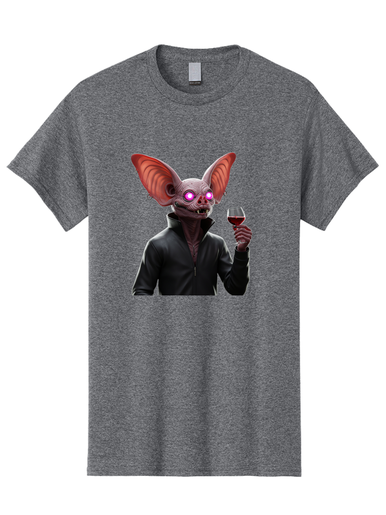 Vampire-Bat-With-Wine Men'S Graphic Tee, 100% Cotton, Comfortable Casual Summer Wear, Machine Washable, Vintage Camera, Old Camera, Antique Camera, Black Camera, Classic Photography, Photography Equipment, Nostalgic Device, Film Camera, Bal557 10