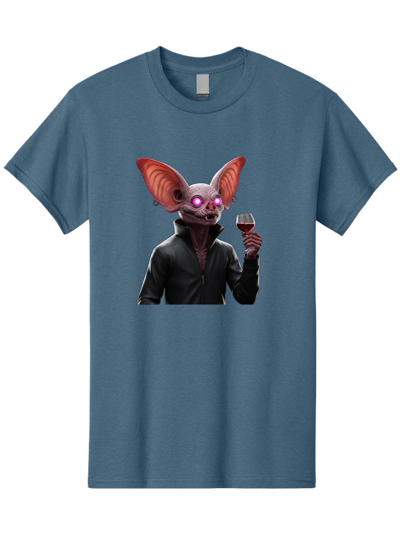 Vampire-Bat-With-Wine Men'S Graphic Tee, 100% Cotton, Comfortable Casual Summer Wear, Machine Washable, Vintage Camera, Old Camera, Antique Camera, Black Camera, Classic Photography, Photography Equipment, Nostalgic Device, Film Camera, Bal557 5