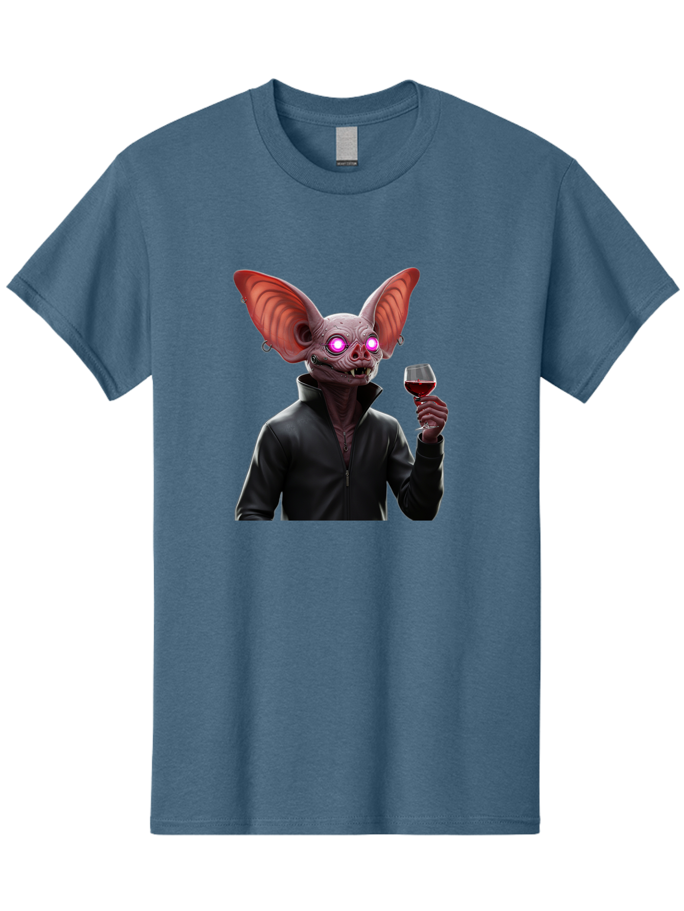 Vampire-Bat-With-Wine Men'S Graphic Tee, 100% Cotton, Comfortable Casual Summer Wear, Machine Washable, Vintage Camera, Old Camera, Antique Camera, Black Camera, Classic Photography, Photography Equipment, Nostalgic Device, Film Camera, Bal557 8