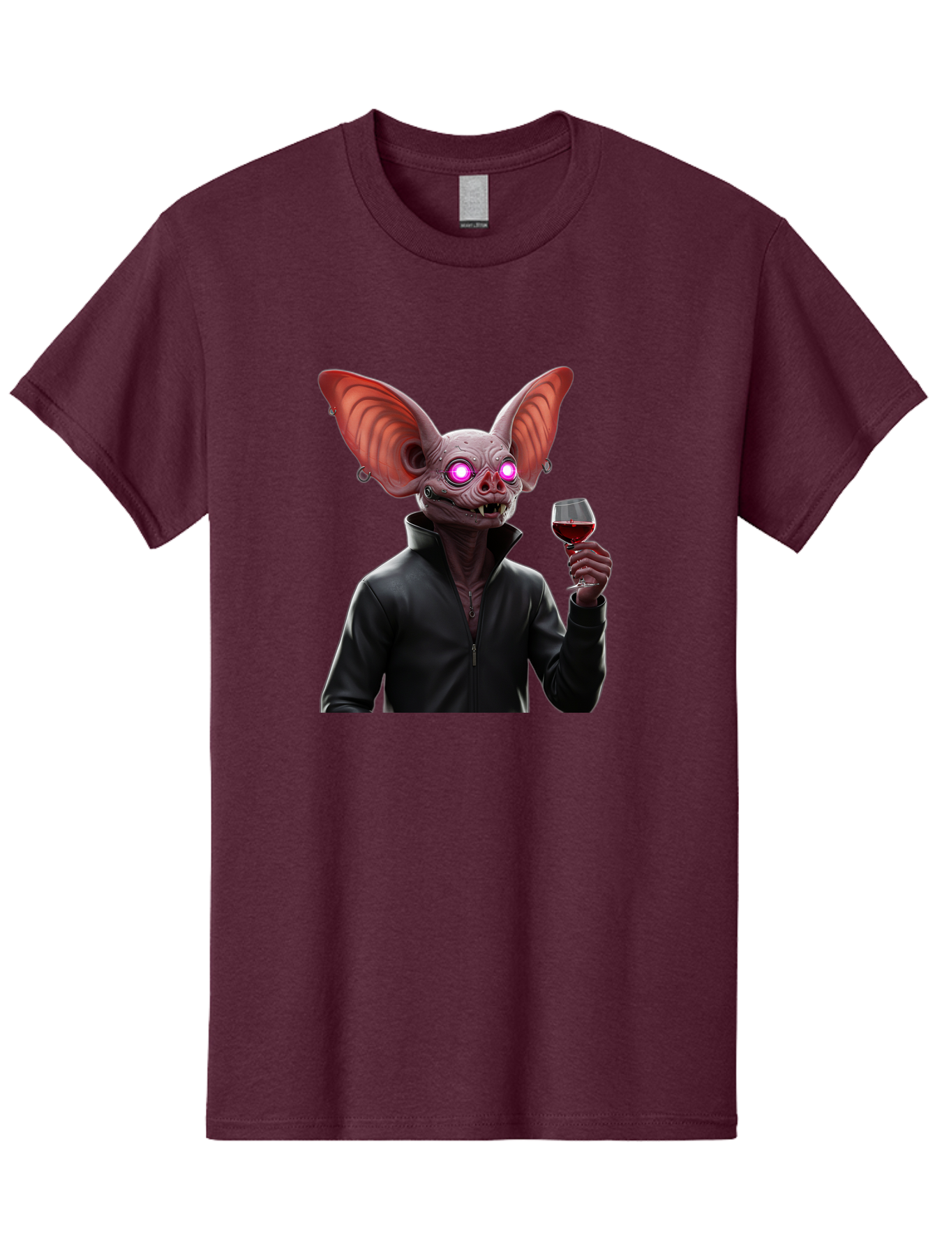Vampire-Bat-With-Wine Men'S Graphic Tee, 100% Cotton, Comfortable Casual Summer Wear, Machine Washable, Vintage Camera, Old Camera, Antique Camera, Black Camera, Classic Photography, Photography Equipment, Nostalgic Device, Film Camera, Bal557 13