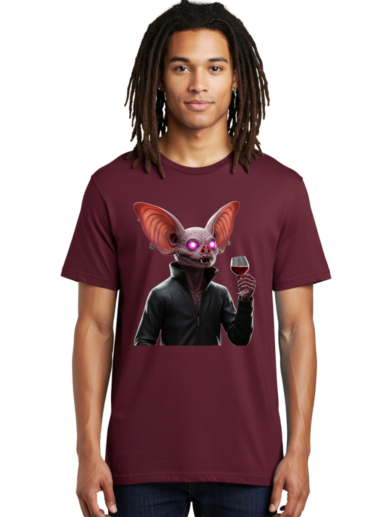 Vampire-Bat-With-Wine Men'S Graphic Tee, 100% Cotton, Comfortable Casual Summer Wear, Machine Washable, Vintage Camera, Old Camera, Antique Camera, Black Camera, Classic Photography, Photography Equipment, Nostalgic Device, Film Camera, Bal557 28