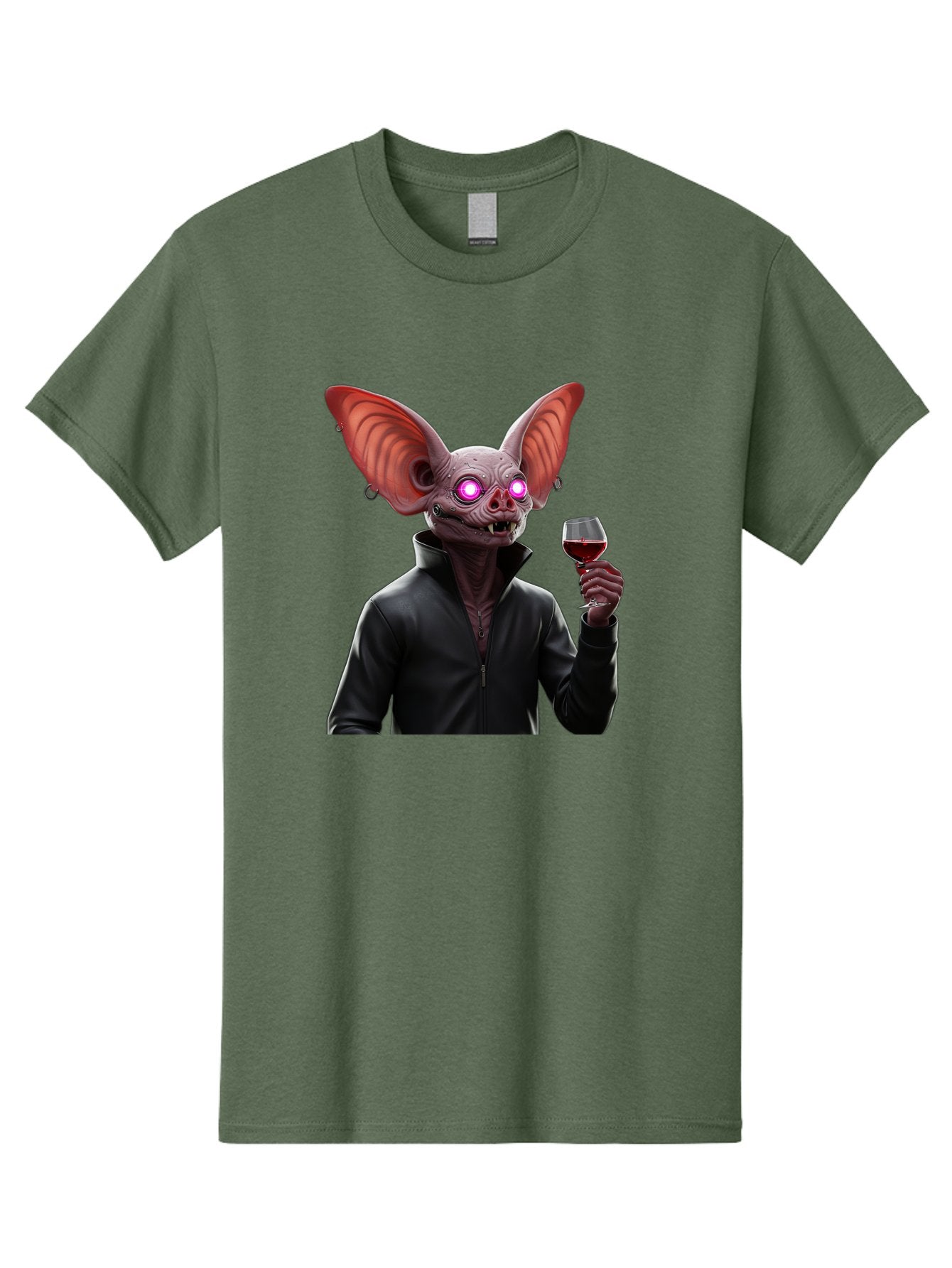 Vampire-Bat-With-Wine Men'S Graphic Tee, 100% Cotton, Comfortable Casual Summer Wear, Machine Washable, Vintage Camera, Old Camera, Antique Camera, Black Camera, Classic Photography, Photography Equipment, Nostalgic Device, Film Camera, Bal557