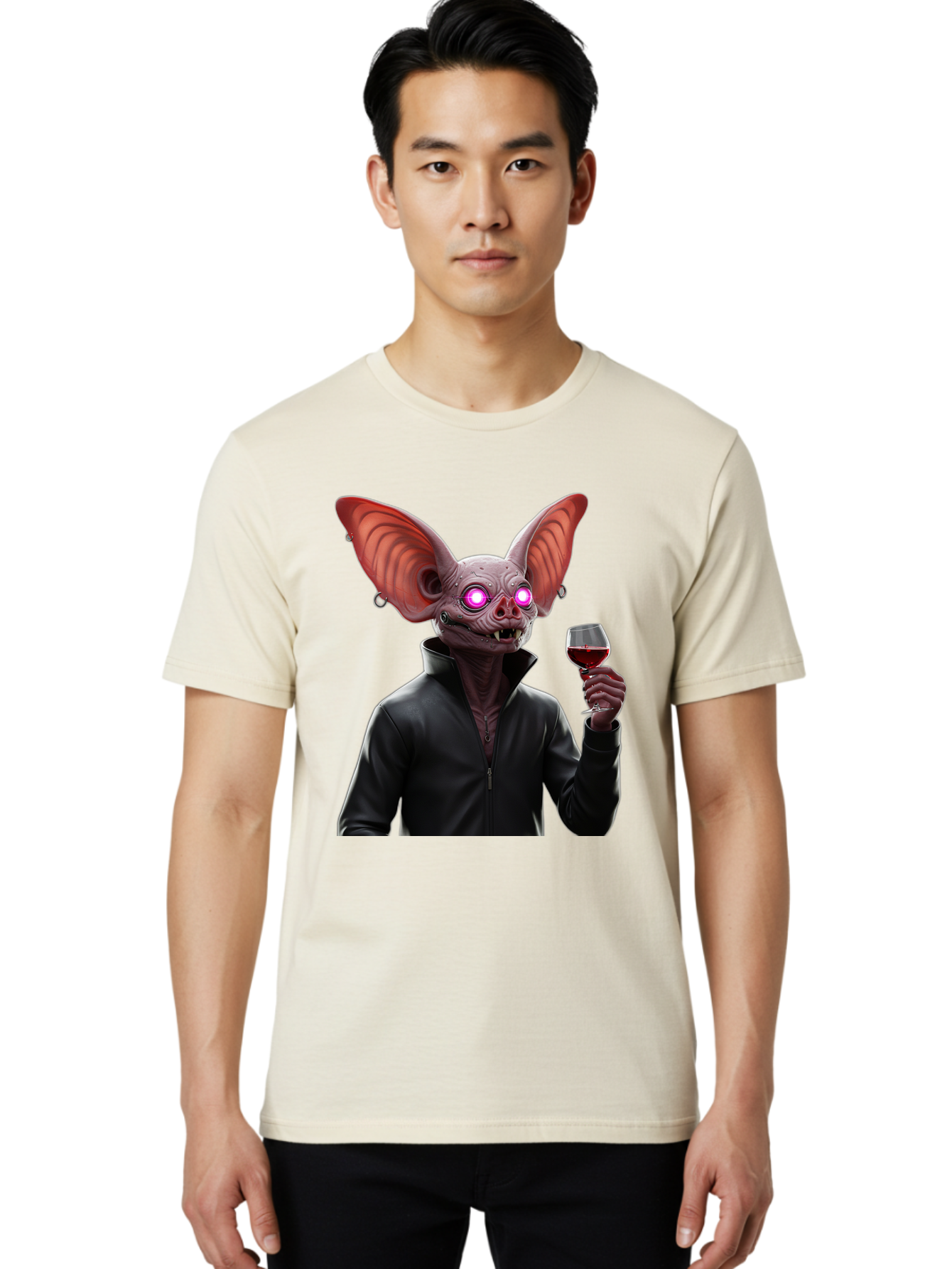 Vampire-Bat-With-Wine Men'S Graphic Tee, 100% Cotton, Comfortable Casual Summer Wear, Machine Washable, Vintage Camera, Old Camera, Antique Camera, Black Camera, Classic Photography, Photography Equipment, Nostalgic Device, Film Camera, Bal557 30