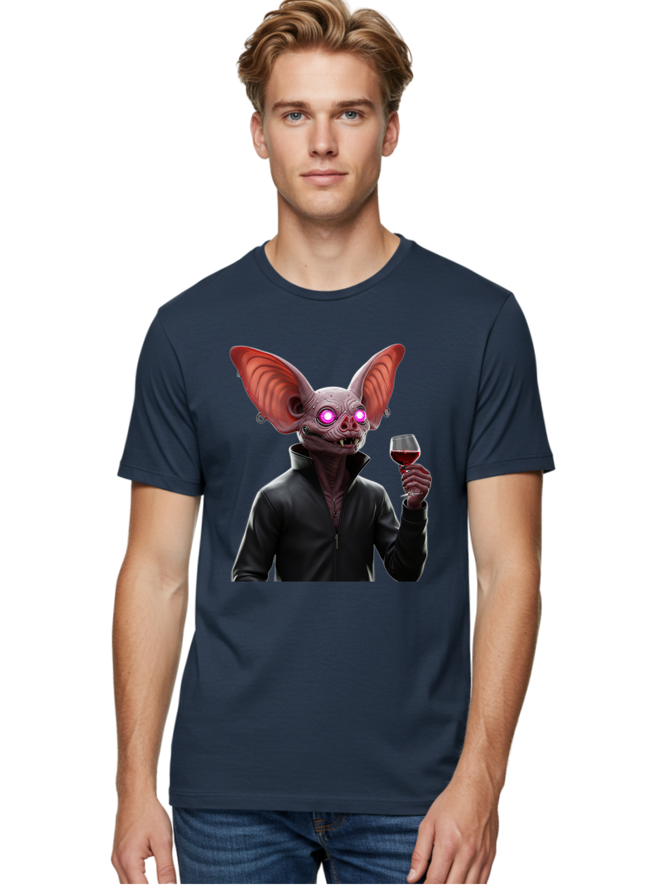 Vampire-Bat-With-Wine Men'S Graphic Tee, 100% Cotton, Comfortable Casual Summer Wear, Machine Washable, Vintage Camera, Old Camera, Antique Camera, Black Camera, Classic Photography, Photography Equipment, Nostalgic Device, Film Camera, Bal557 27