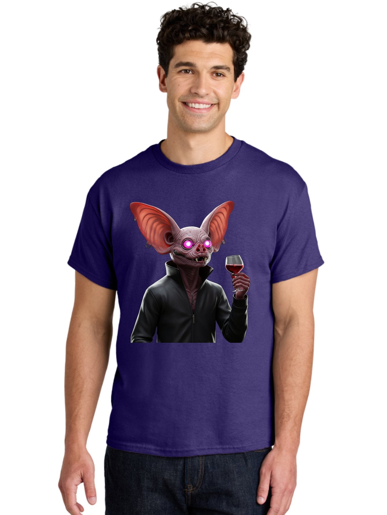 Vampire-Bat-With-Wine Men'S Graphic Tee, 100% Cotton, Comfortable Casual Summer Wear, Machine Washable, Vintage Camera, Old Camera, Antique Camera, Black Camera, Classic Photography, Photography Equipment, Nostalgic Device, Film Camera, Bal557 28