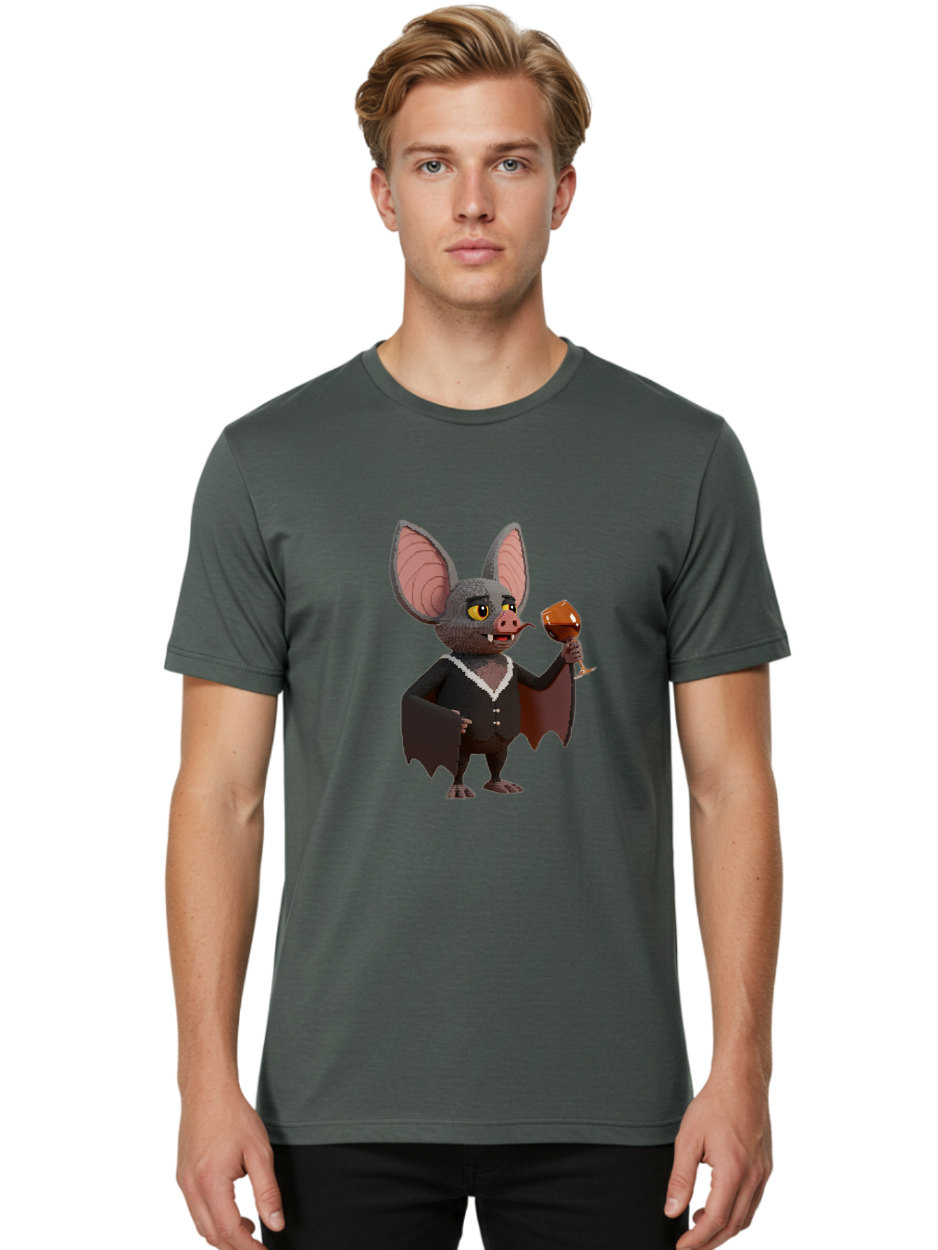 Vampire-Bat Men'S Graphic Tee, 100% Cotton, Comfortable Casual Summer Wear, Machine Washable, Vintage Camera, Old Camera, Antique Camera, Black Camera, Classic Photography, Photography Equipment, Nostalgic Device, Film Camera, Camera Art Bal558 22