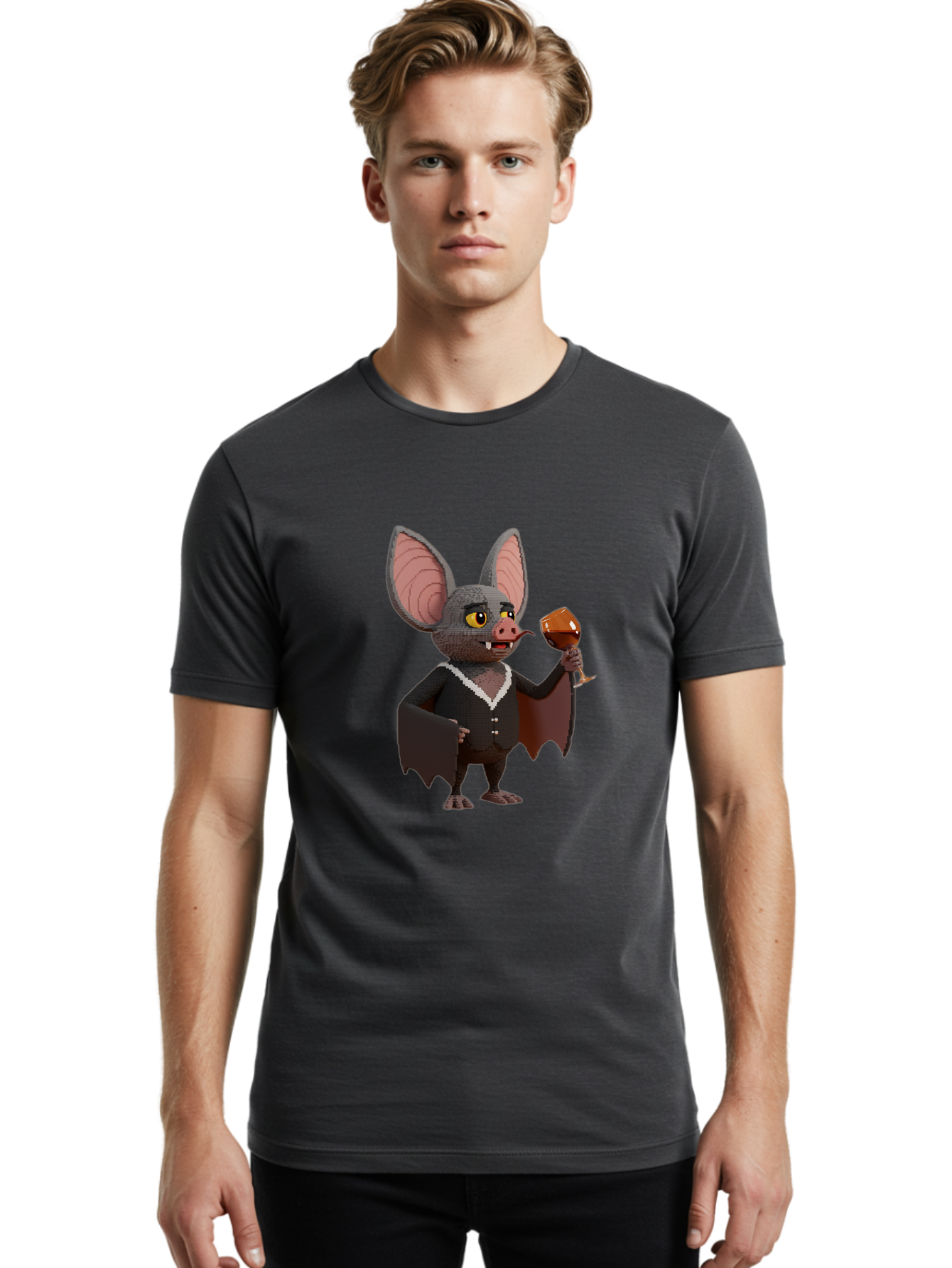 Vampire-Bat Men'S Graphic Tee, 100% Cotton, Comfortable Casual Summer Wear, Machine Washable, Vintage Camera, Old Camera, Antique Camera, Black Camera, Classic Photography, Photography Equipment, Nostalgic Device, Film Camera, Camera Art Bal558 26