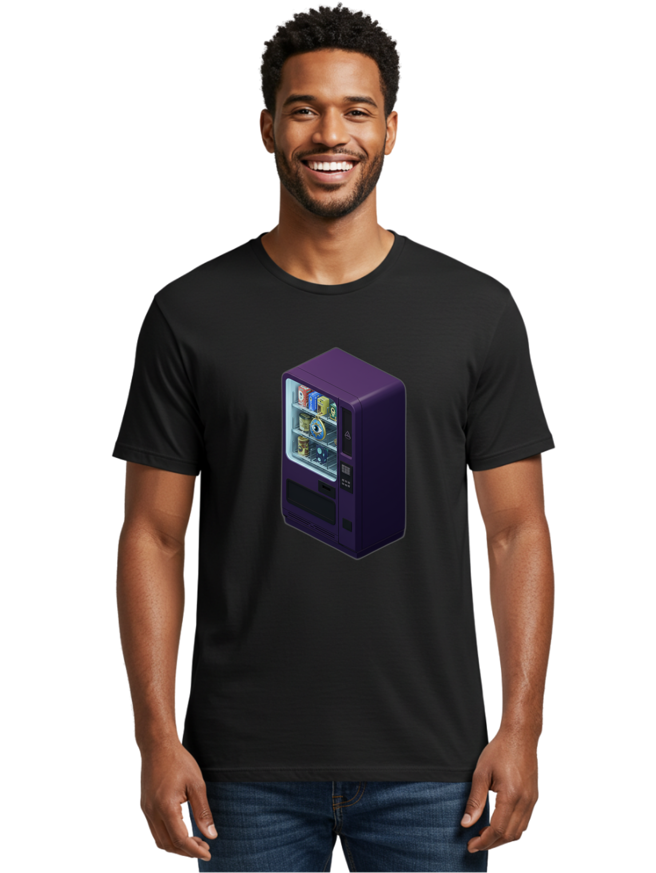 Vending-Machine-1 Men'S Graphic Tee, 100% Cotton, Comfortable Casual Summer Wear, Machine Washable, Vintage Camera, Old Camera, Antique Camera, Black Camera, Classic Photography, Photography Equipment, Nostalgic Device, Film Camera, Camera Art Bal559 21