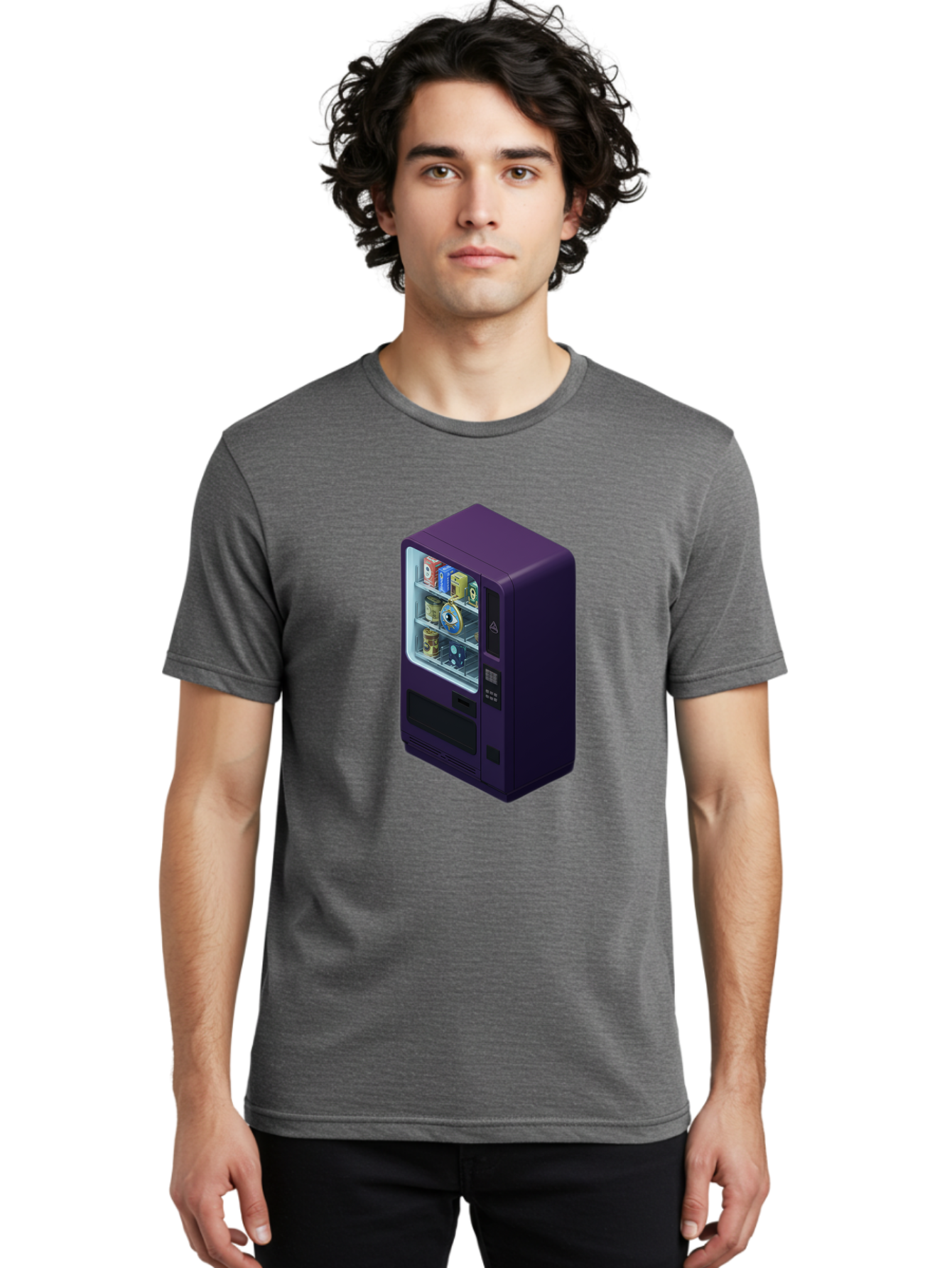 Vending-Machine-1 Men'S Graphic Tee, 100% Cotton, Comfortable Casual Summer Wear, Machine Washable, Vintage Camera, Old Camera, Antique Camera, Black Camera, Classic Photography, Photography Equipment, Nostalgic Device, Film Camera, Camera Art Bal559 24