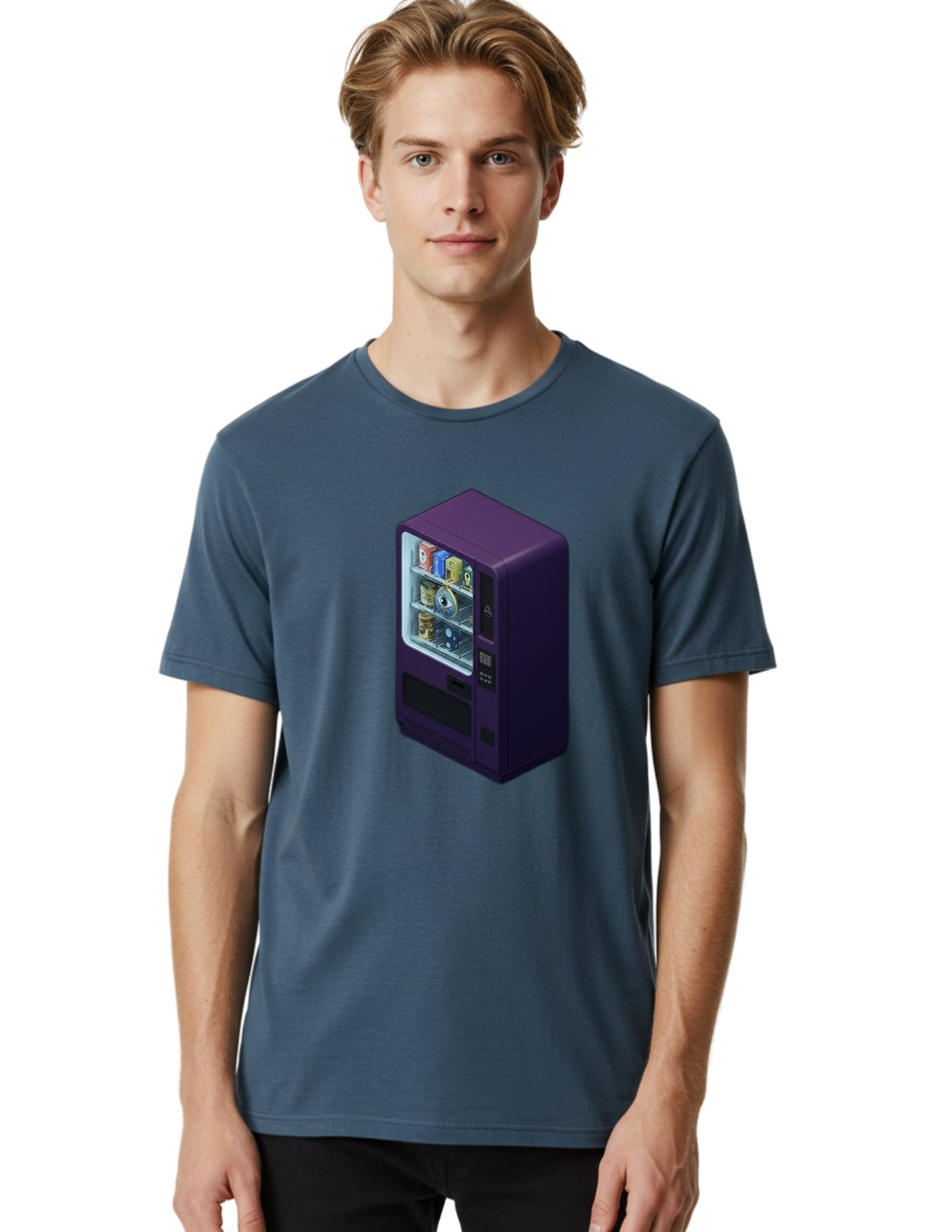 Vending-Machine-1 Men'S Graphic Tee, 100% Cotton, Comfortable Casual Summer Wear, Machine Washable, Vintage Camera, Old Camera, Antique Camera, Black Camera, Classic Photography, Photography Equipment, Nostalgic Device, Film Camera, Camera Art Bal559 17