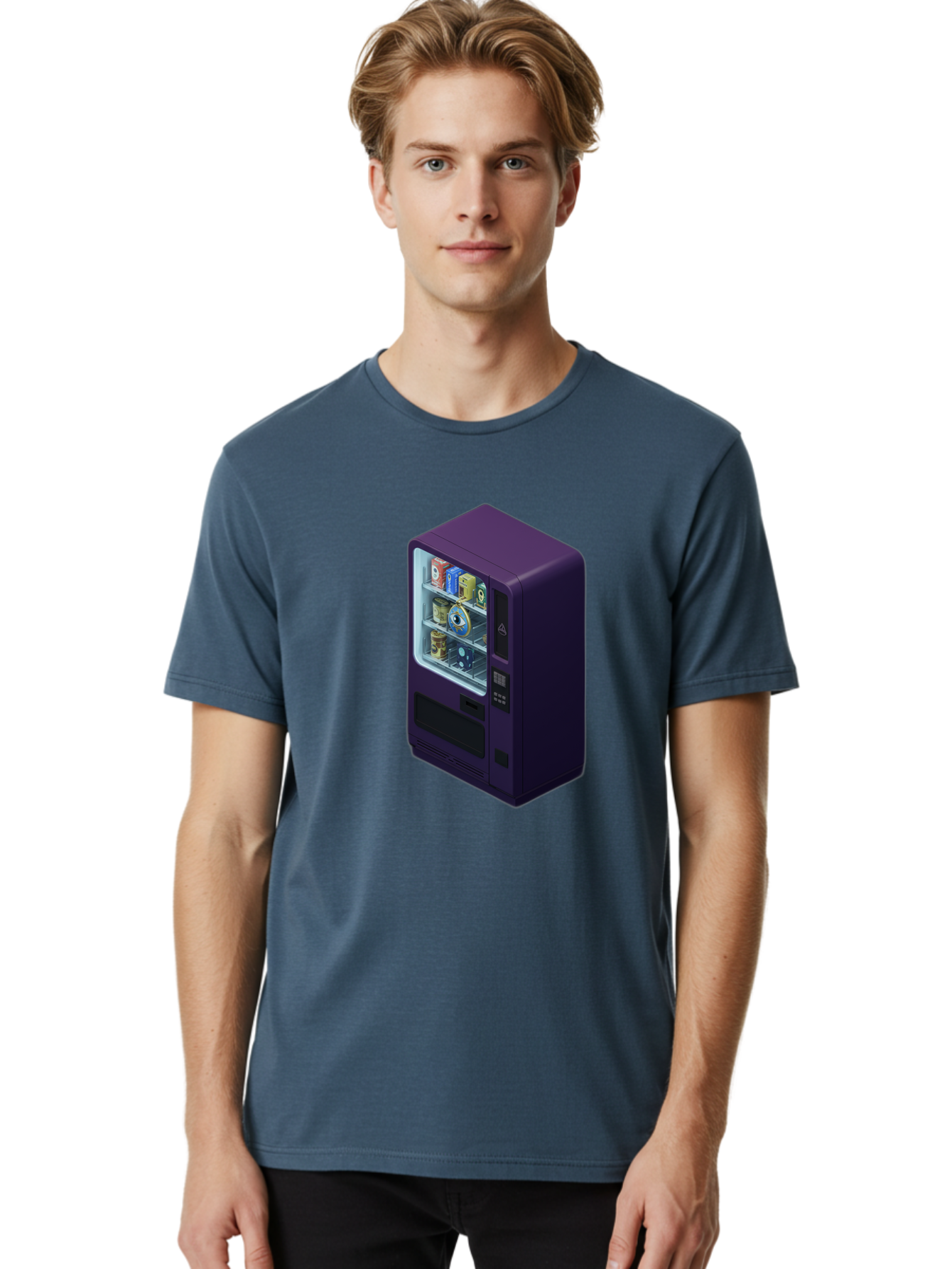 Vending-Machine-1 Men'S Graphic Tee, 100% Cotton, Comfortable Casual Summer Wear, Machine Washable, Vintage Camera, Old Camera, Antique Camera, Black Camera, Classic Photography, Photography Equipment, Nostalgic Device, Film Camera, Camera Art Bal559 29