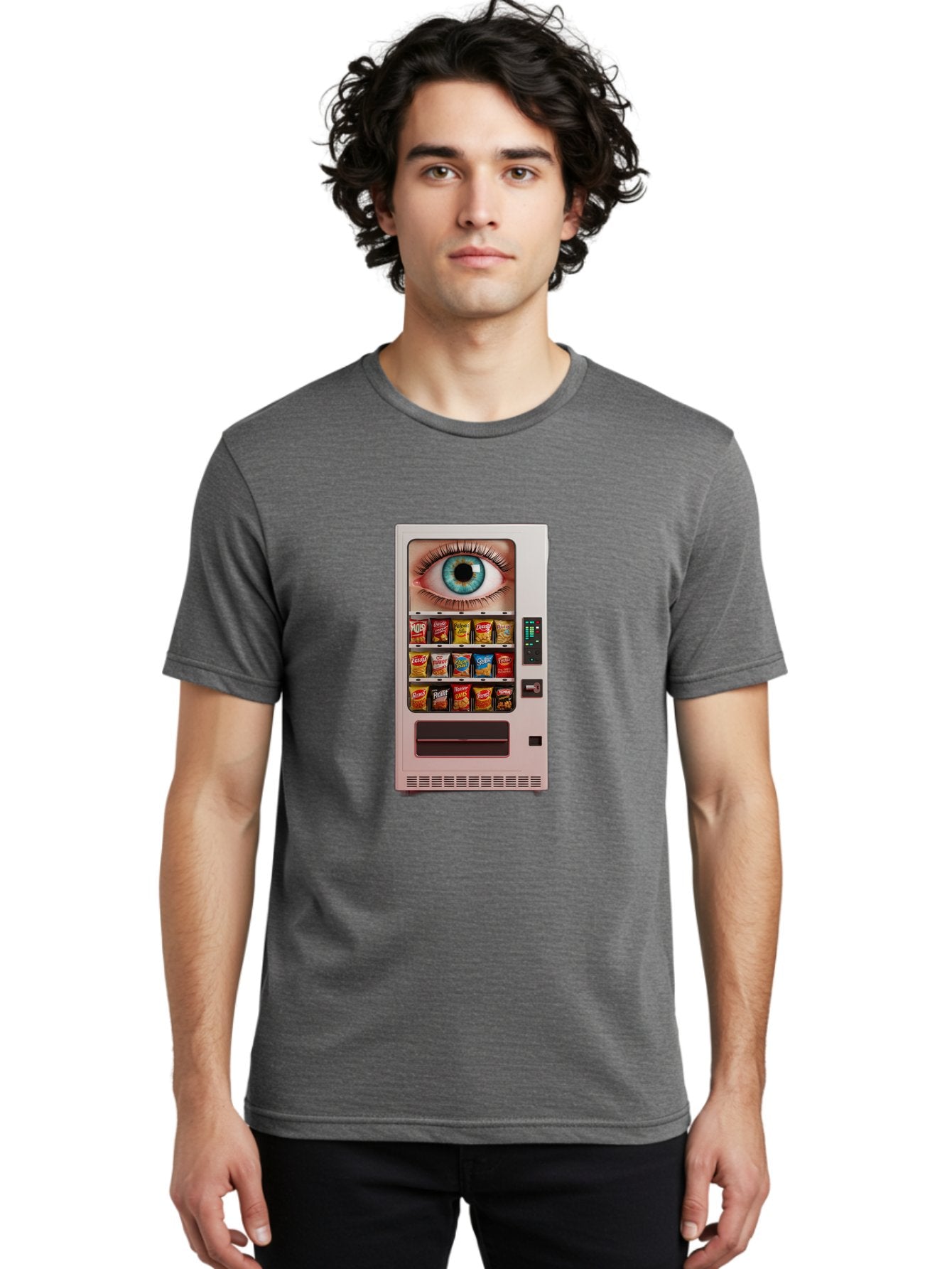 Vending-Machine-2 Men'S Graphic Tee, 100% Cotton, Comfortable Casual Summer Wear, Machine Washable, Vintage Camera, Old Camera, Antique Camera, Black Camera, Classic Photography, Photography Equipment, Nostalgic Device, Film Camera, Camera Art Bal560 17