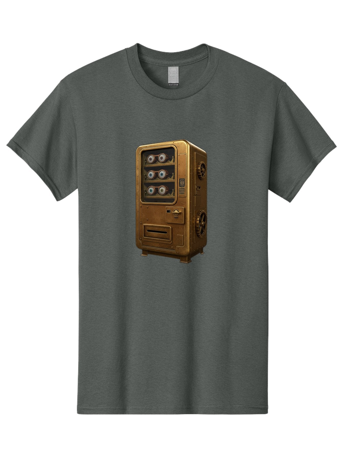 Vending-Machine-3 Men'S Graphic Tee, 100% Cotton, Comfortable Casual Summer Wear, Machine Washable, Vintage Camera, Old Camera, Antique Camera, Black Camera, Classic Photography, Photography Equipment, Nostalgic Device, Film Camera, Camera Art Bal561 3