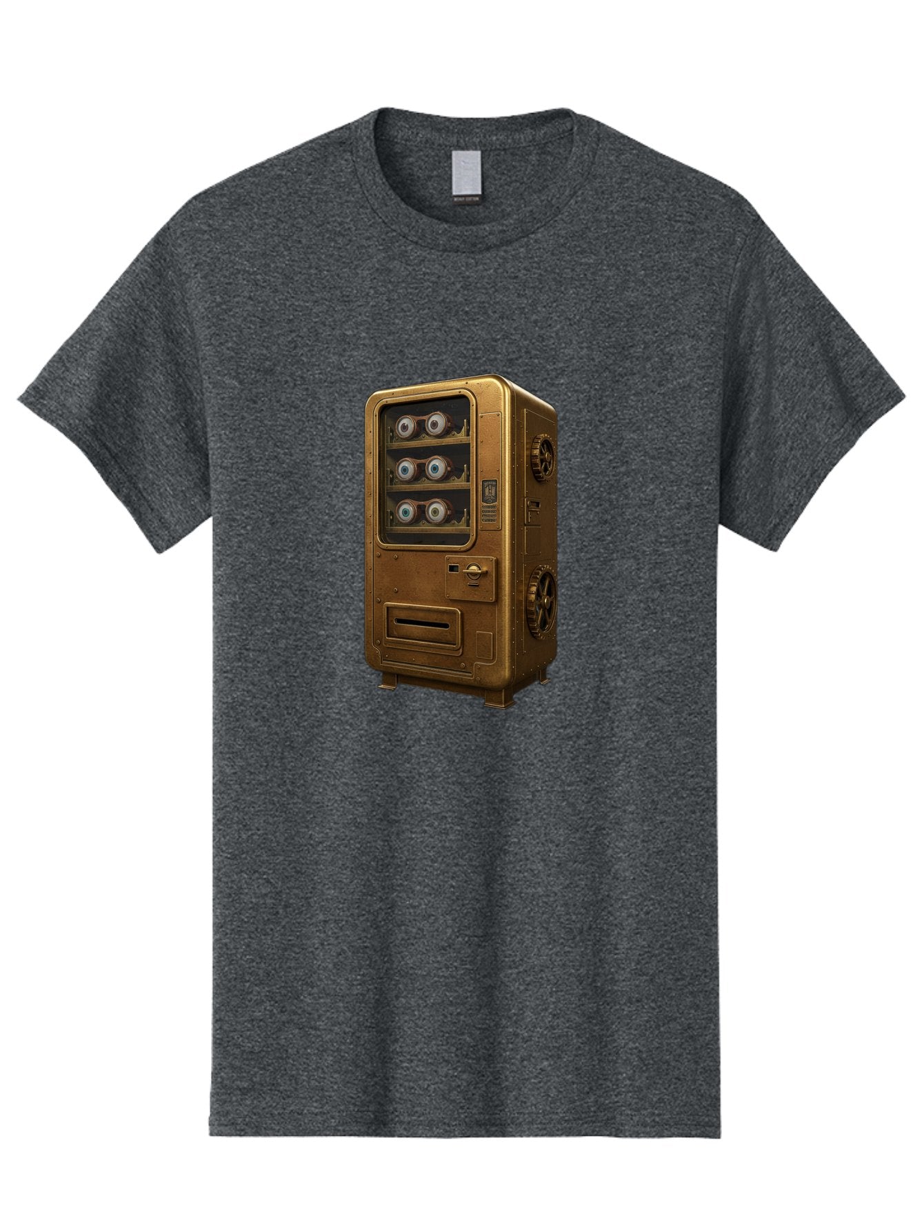 Vending-Machine-3 Men'S Graphic Tee, 100% Cotton, Comfortable Casual Summer Wear, Machine Washable, Vintage Camera, Old Camera, Antique Camera, Black Camera, Classic Photography, Photography Equipment, Nostalgic Device, Film Camera, Camera Art Bal561 6