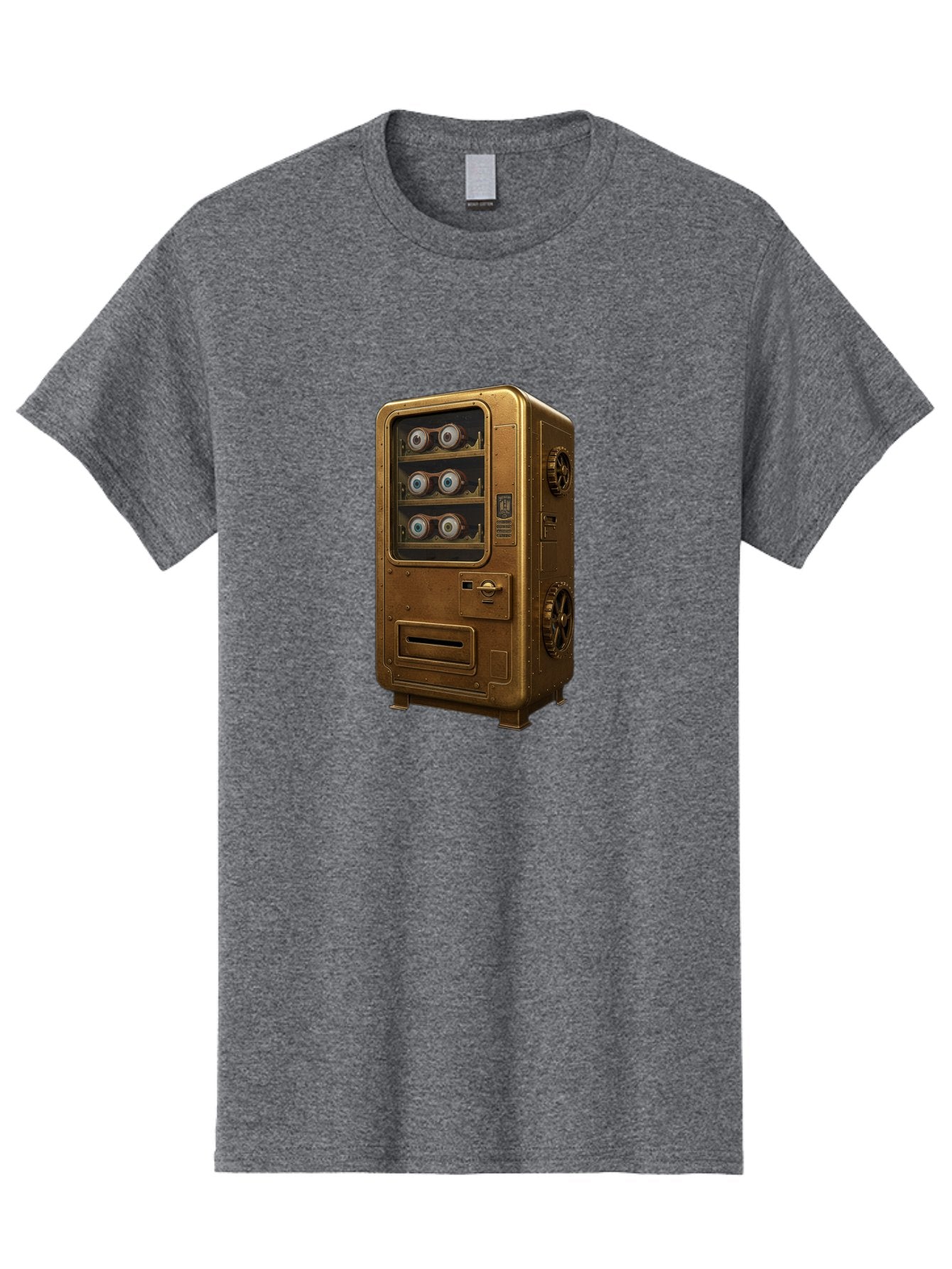 Vending-Machine-3 Men'S Graphic Tee, 100% Cotton, Comfortable Casual Summer Wear, Machine Washable, Vintage Camera, Old Camera, Antique Camera, Black Camera, Classic Photography, Photography Equipment, Nostalgic Device, Film Camera, Camera Art Bal561 7