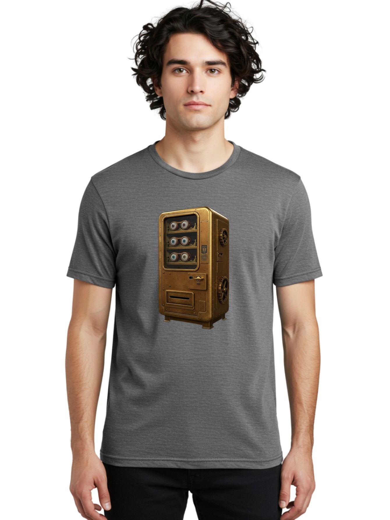 Vending-Machine-3 Men'S Graphic Tee, 100% Cotton, Comfortable Casual Summer Wear, Machine Washable, Vintage Camera, Old Camera, Antique Camera, Black Camera, Classic Photography, Photography Equipment, Nostalgic Device, Film Camera, Camera Art Bal561 16
