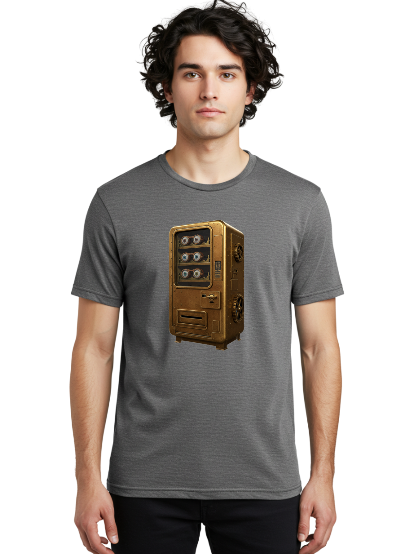 Vending-Machine-3 Men'S Graphic Tee, 100% Cotton, Comfortable Casual Summer Wear, Machine Washable, Vintage Camera, Old Camera, Antique Camera, Black Camera, Classic Photography, Photography Equipment, Nostalgic Device, Film Camera, Camera Art Bal561 28