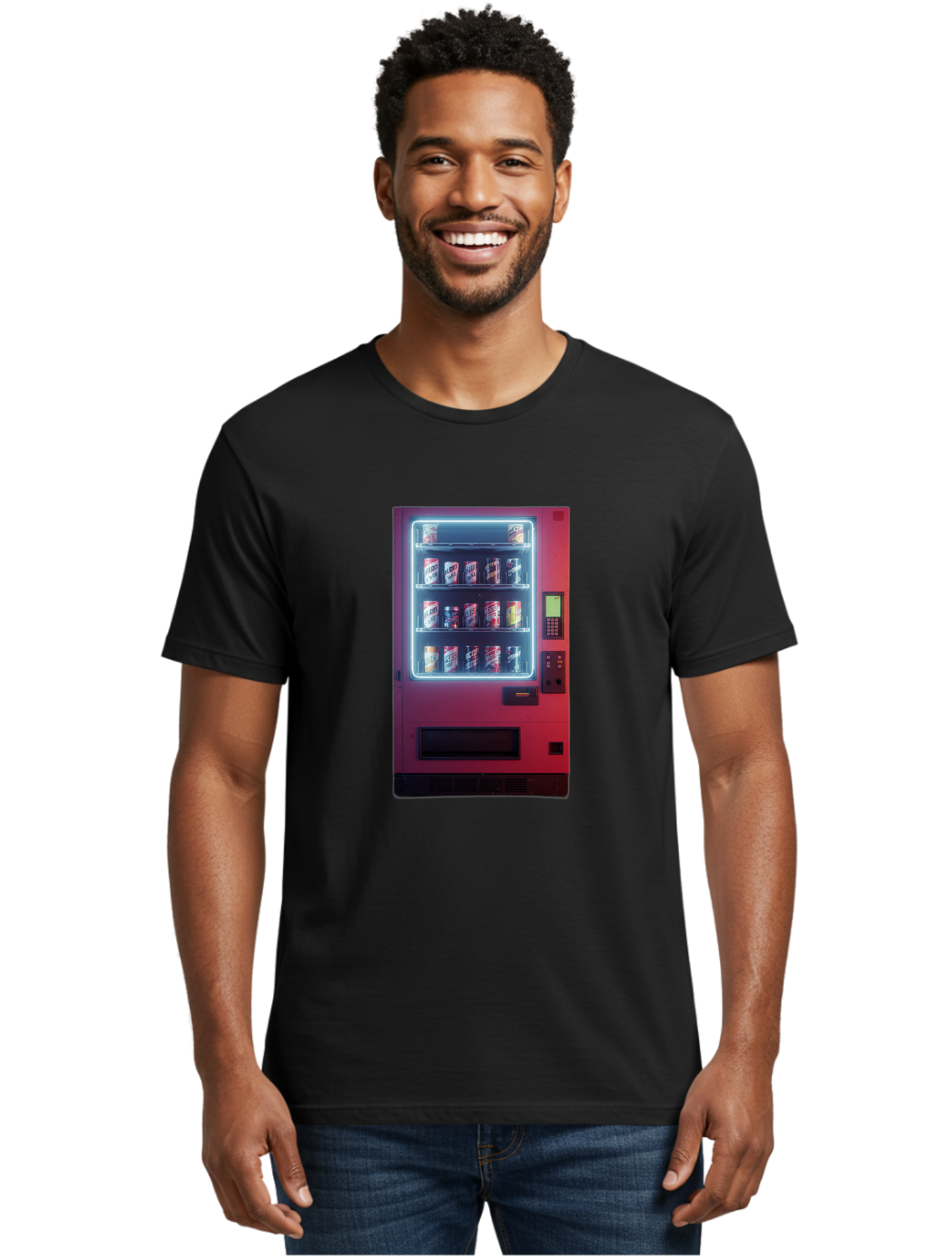 Vending-Machine-4 Men'S Graphic Tee, 100% Cotton, Comfortable Casual Summer Wear, Machine Washable, Vintage Camera, Old Camera, Antique Camera, Black Camera, Classic Photography, Photography Equipment, Nostalgic Device, Film Camera, Camera Art Bal562 21