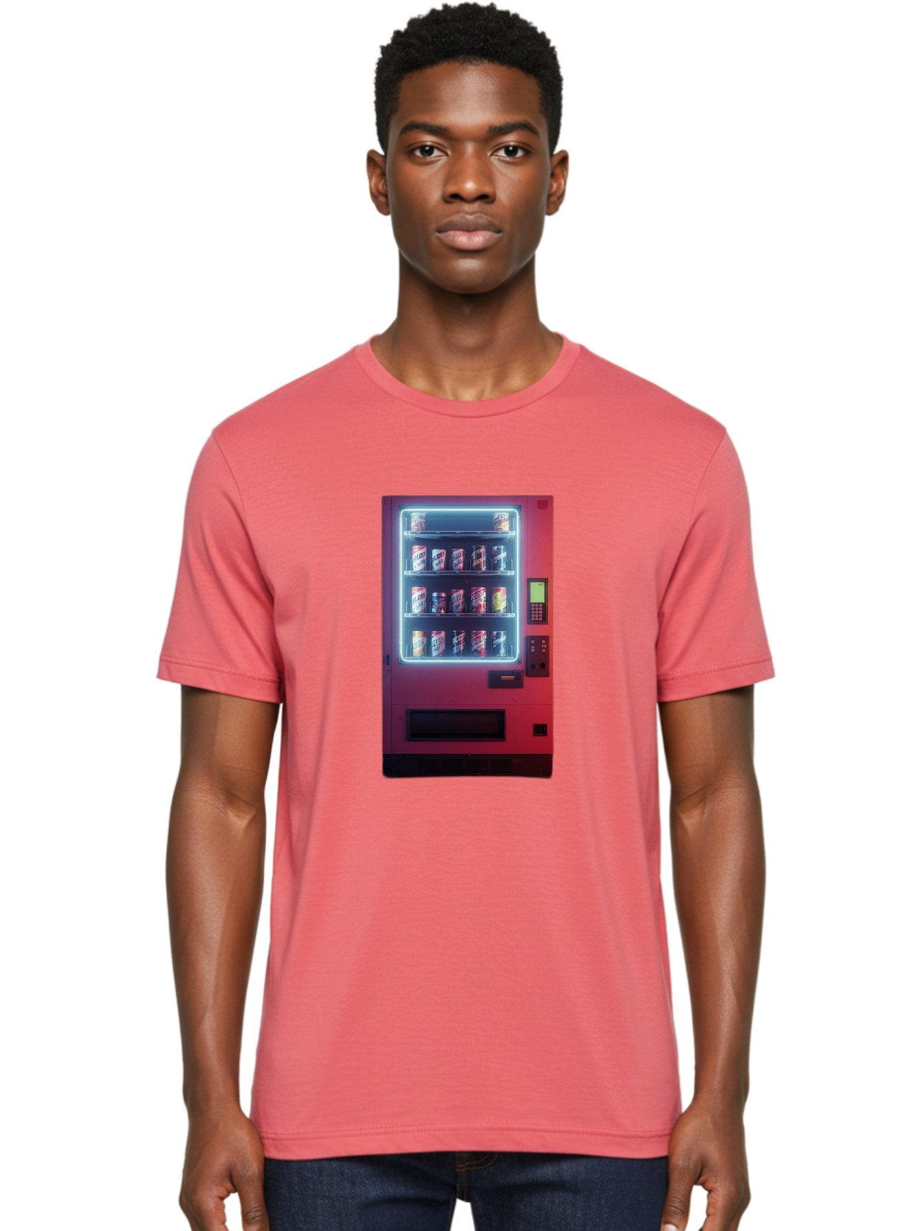 Vending-Machine-4 Men'S Graphic Tee, 100% Cotton, Comfortable Casual Summer Wear, Machine Washable, Vintage Camera, Old Camera, Antique Camera, Black Camera, Classic Photography, Photography Equipment, Nostalgic Device, Film Camera, Camera Art Bal562 24